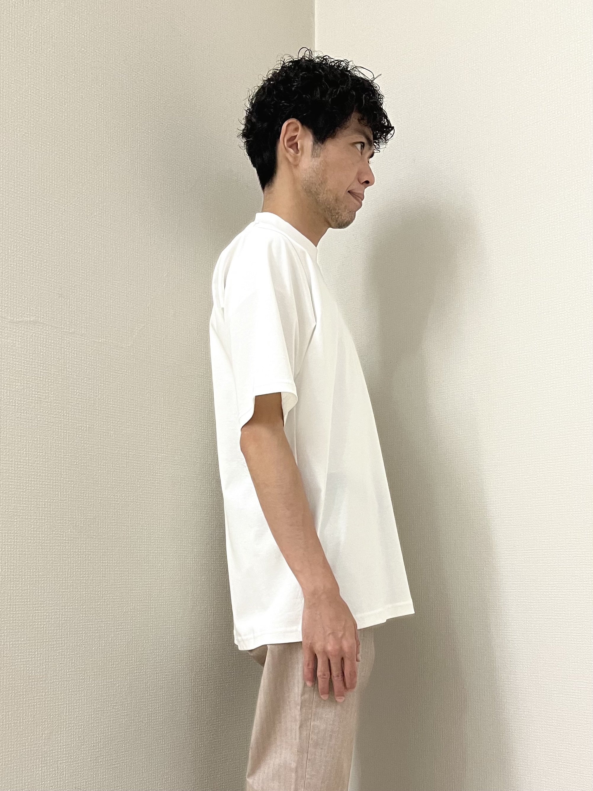 URAさんの「TAKEO KIKUCHI｜【接触冷感】ジャージストライプ シャツ」を使ったコーディネート