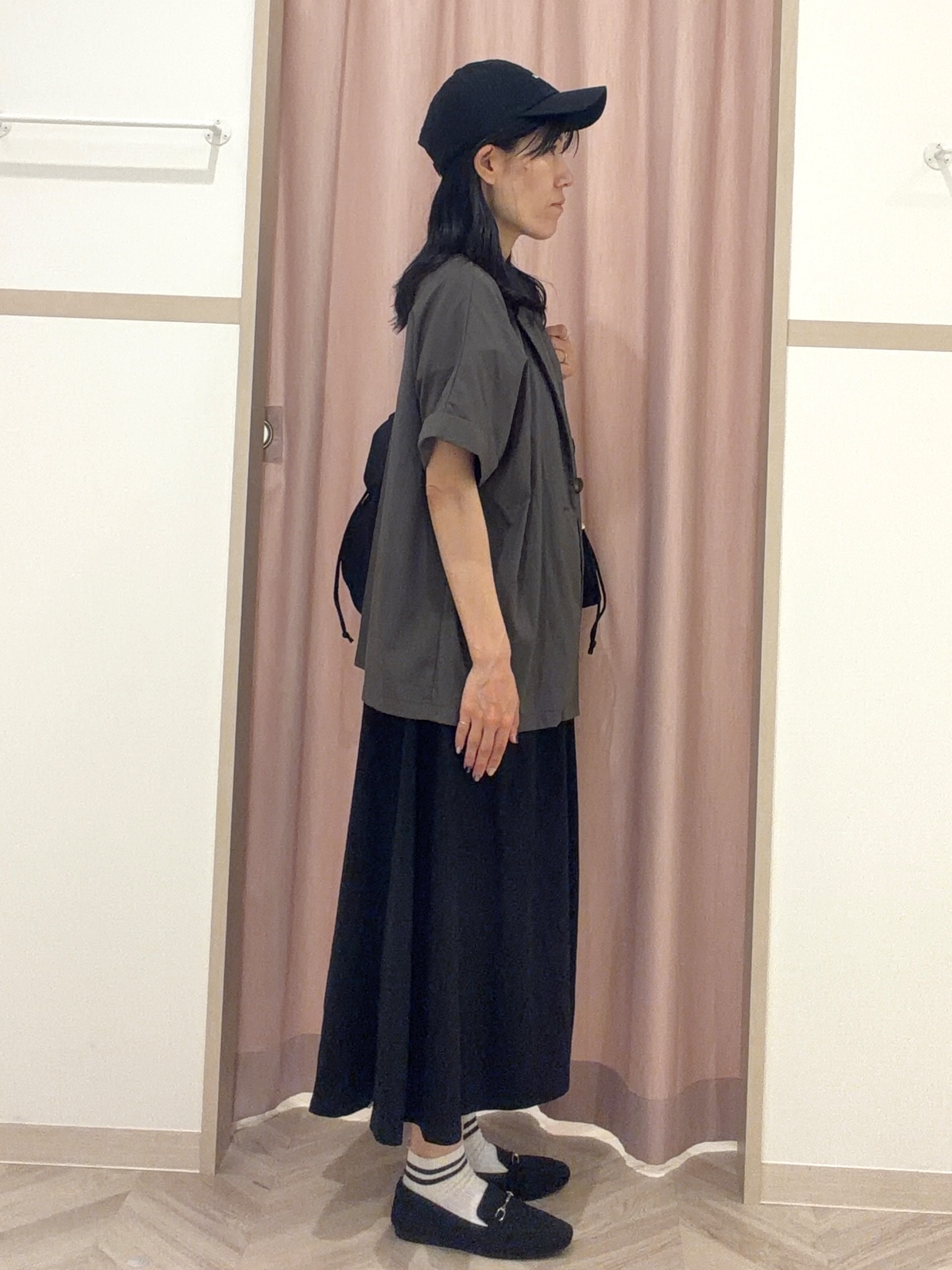 大西直穂さんの「SHOO･LA･RUE｜【高レビュー/洗濯機可/セットアップ可】軽凛(かろりん) ひんやり半袖ジャケット」を使ったコーディネート
