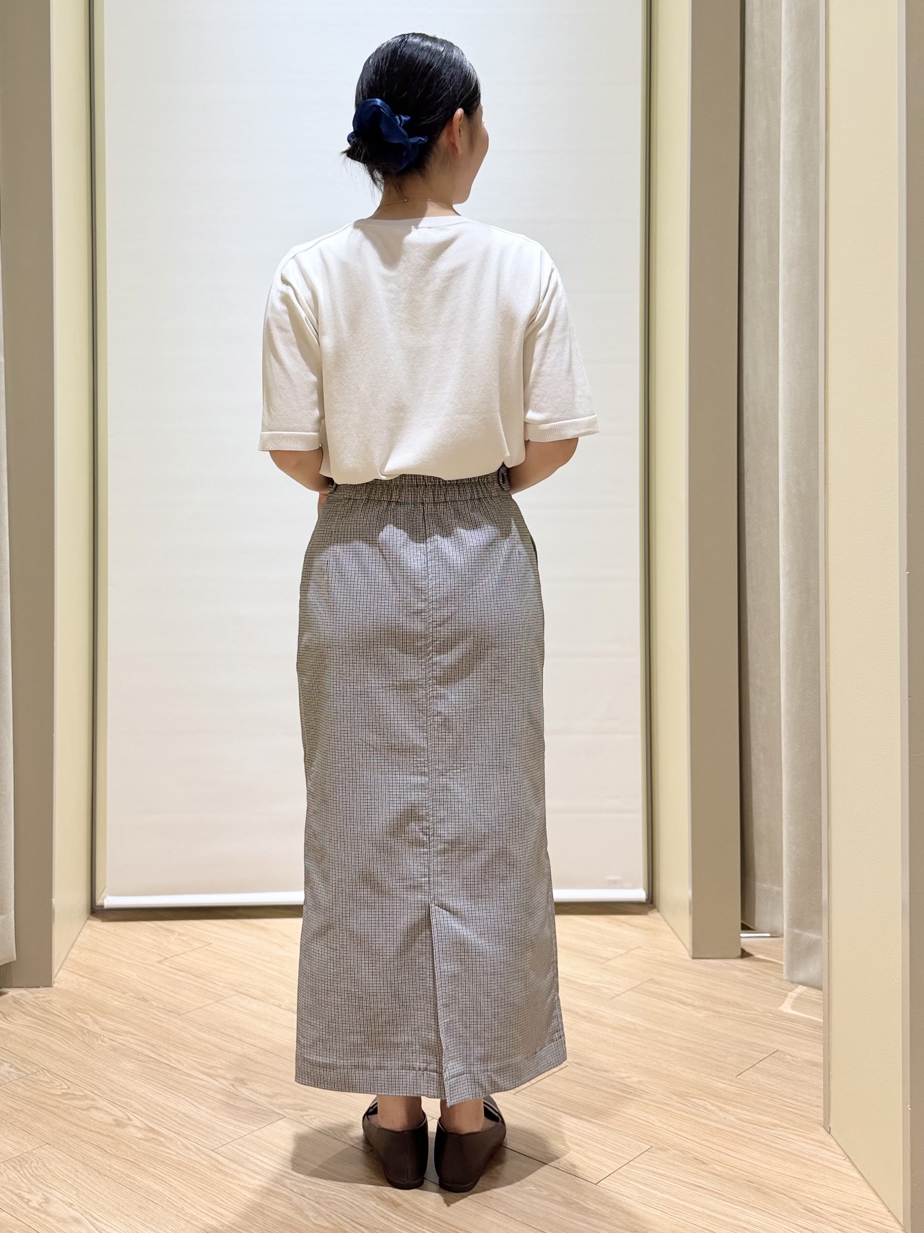 あんりさんの「grove｜【ひんやり・UVカット・洗濯機◎】Tシャツ感覚で着られるコットン混ニット」を使ったコーディネート