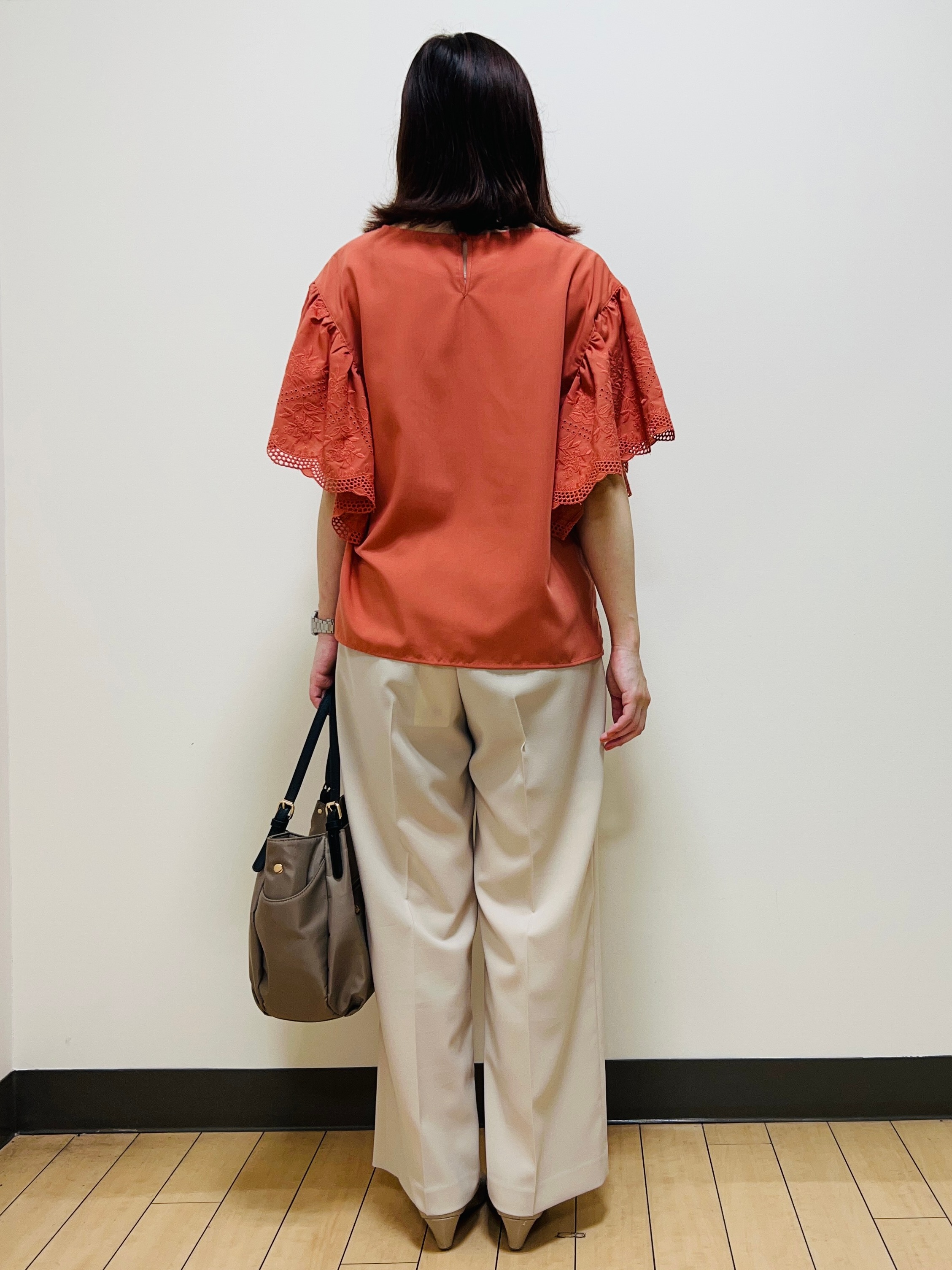 miiiさんの「Reflect｜【通勤◎】スカラップレーススリーブ ブラウス」を使ったコーディネート