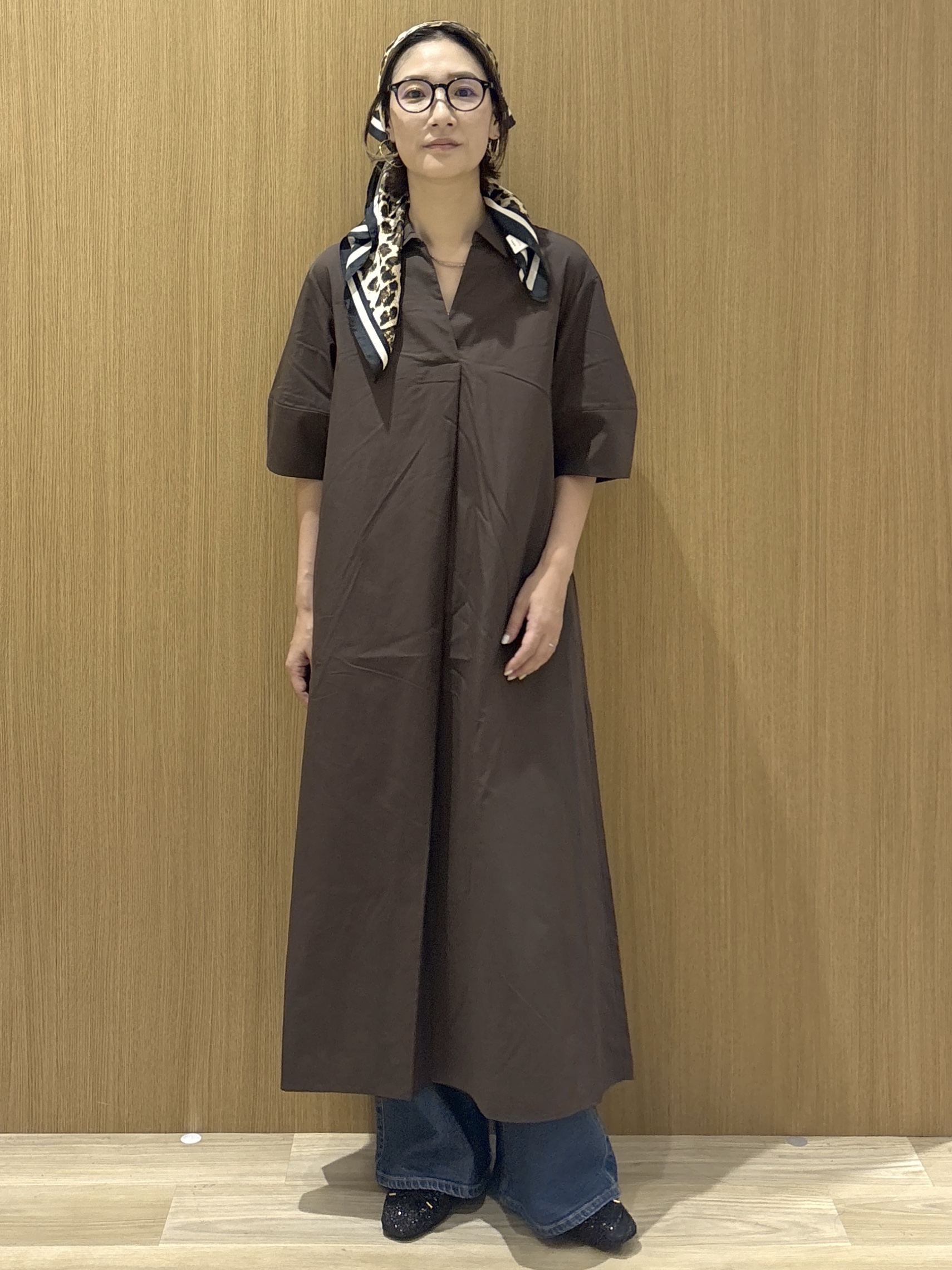 たけねぇさんの「OPAQUE.CLIP｜ストレッチバギーデニム【洗濯機洗い可】《SS～LL》」を使ったコーディネート