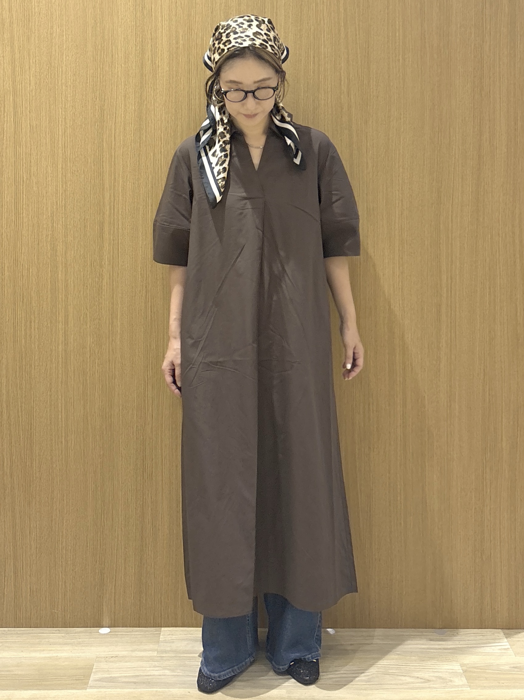 たけねぇさんの「OPAQUE.CLIP｜ストレッチバギーデニム【洗濯機洗い可】《SS～LL》」を使ったコーディネート