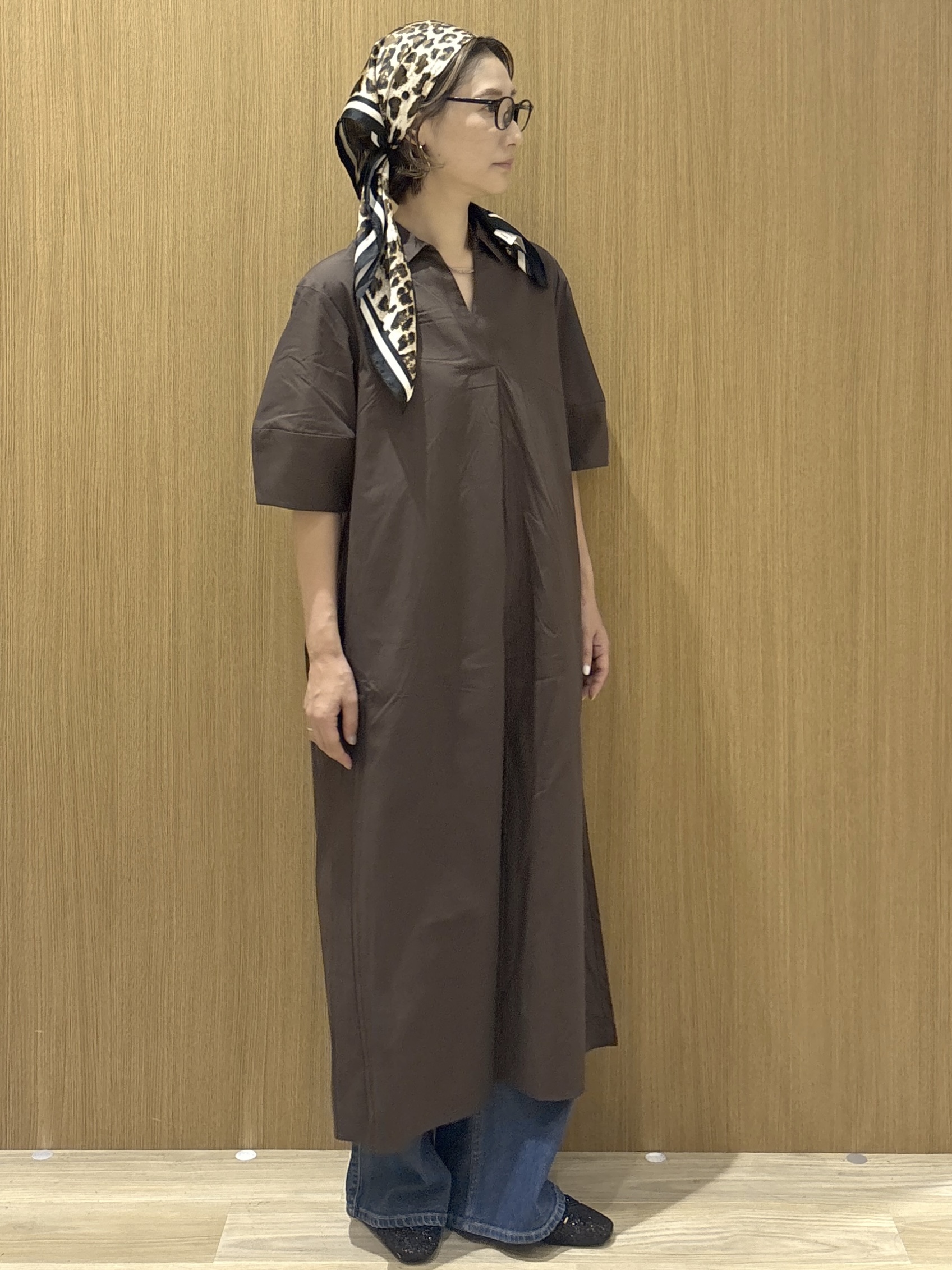 たけねぇさんの「OPAQUE.CLIP｜ストレッチバギーデニム【洗濯機洗い可】《SS～LL》」を使ったコーディネート