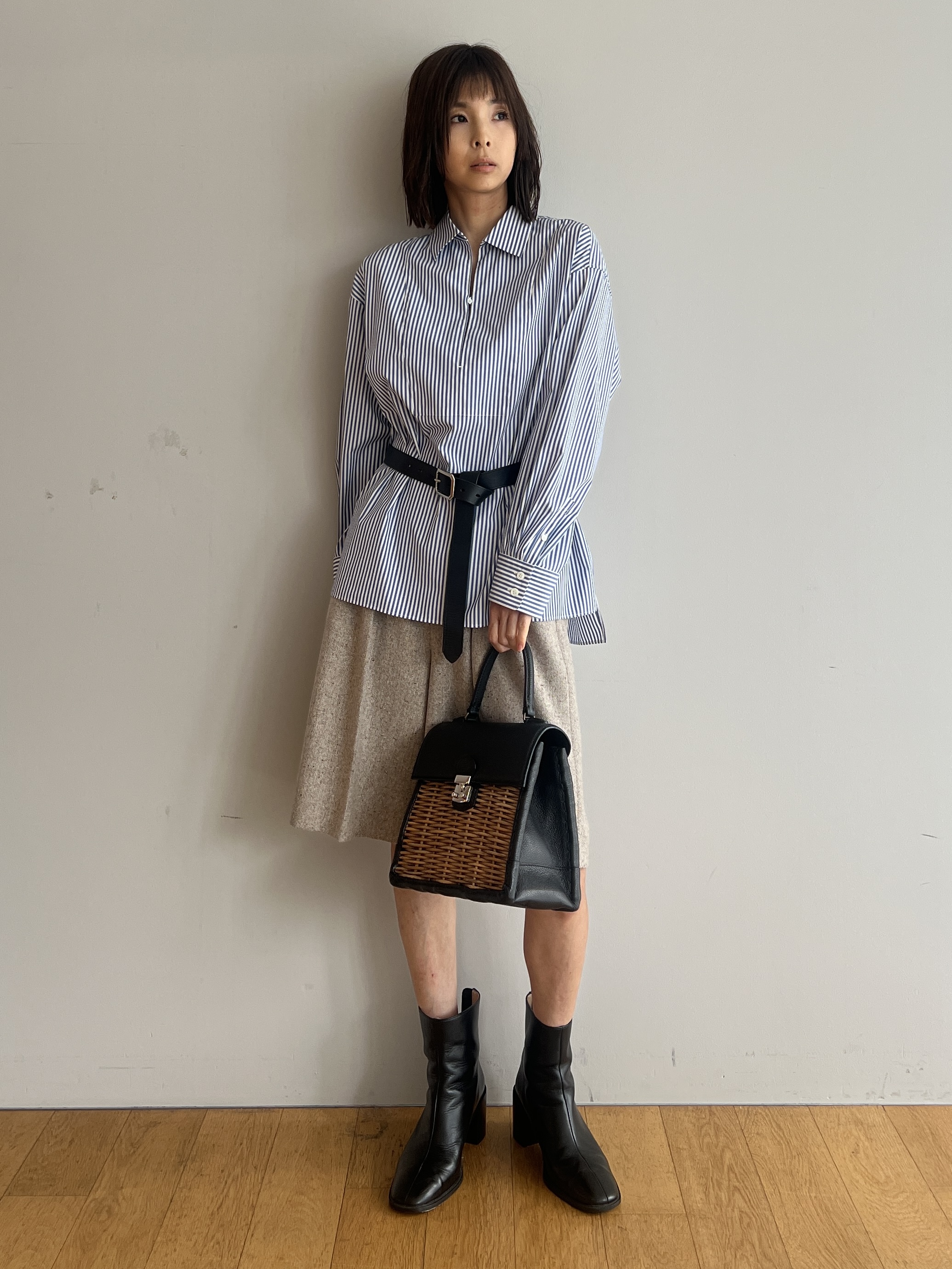 misaさんの「DRESSTERIOR｜【接触冷感/UVカット/着回し】スキッパーブラウス」を使ったコーディネート