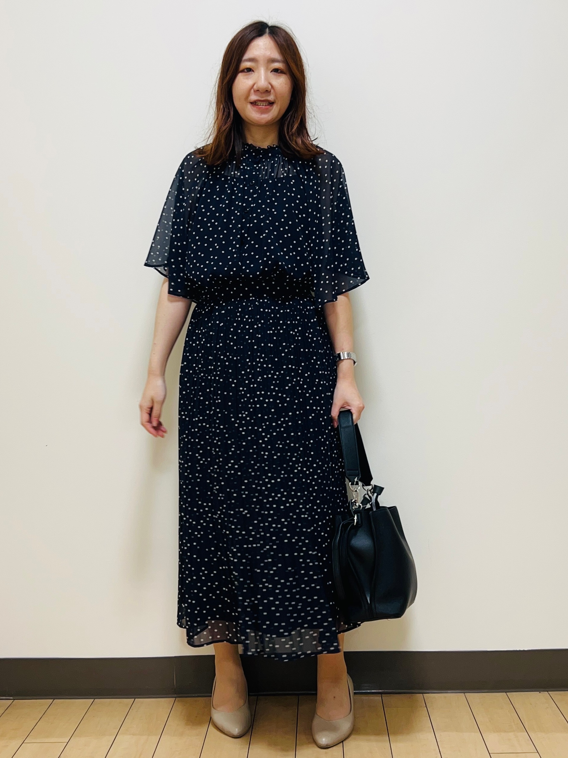 miiiさんの「Reflect｜【セットアップ／手洗い可】ドット柄シアーブラウス」を使ったコーディネート