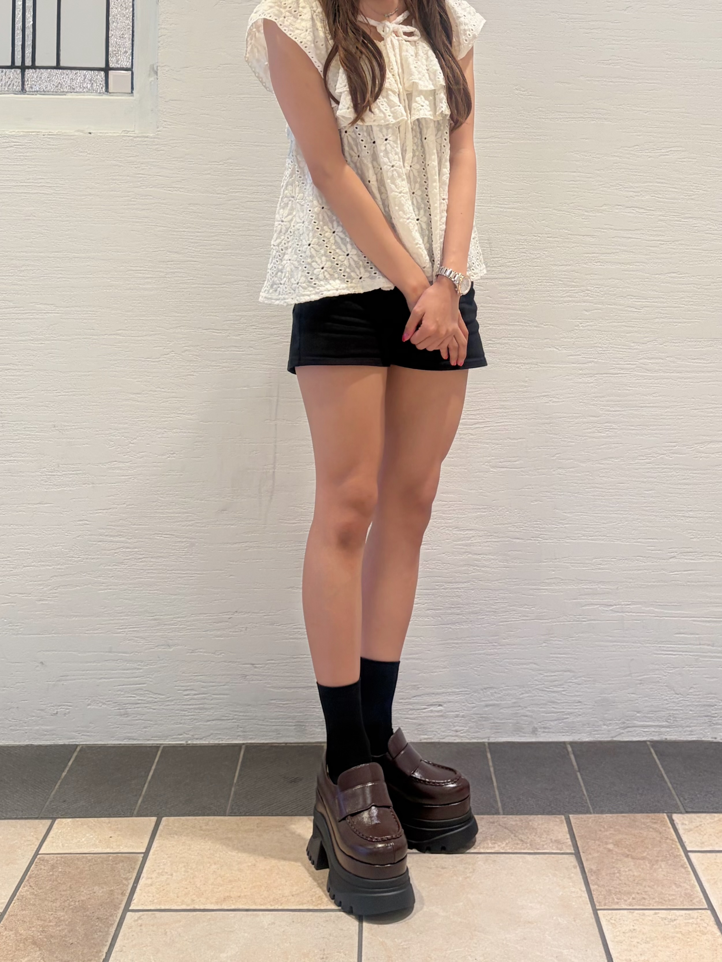 suzuhaさんの「ESPERANZA｜プラットフォームローファー」を使ったコーディネート