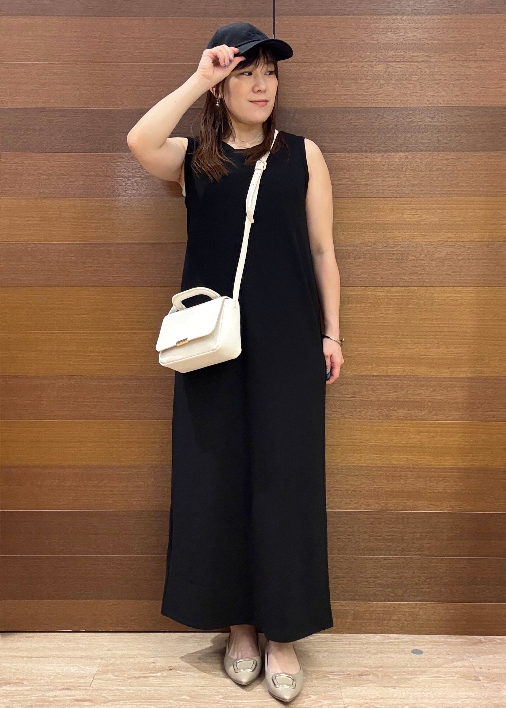 maichiさんの「OPAQUE.CLIP｜【接触冷感】カットソーワンピース《洗濯機OK》」を使ったコーディネート