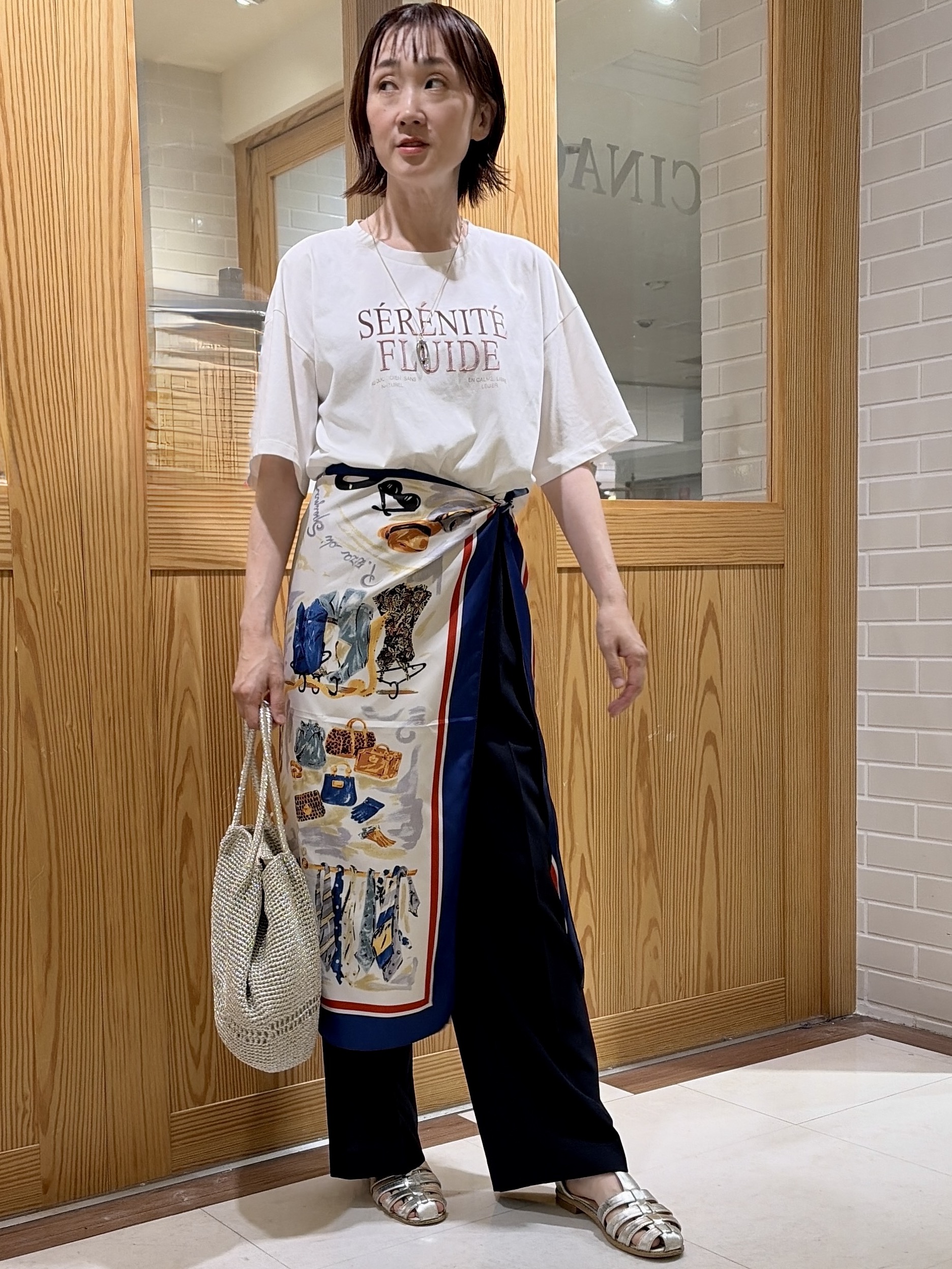 ゆうさんの「UNTITLED｜ベロアプリントロゴT」を使ったコーディネート