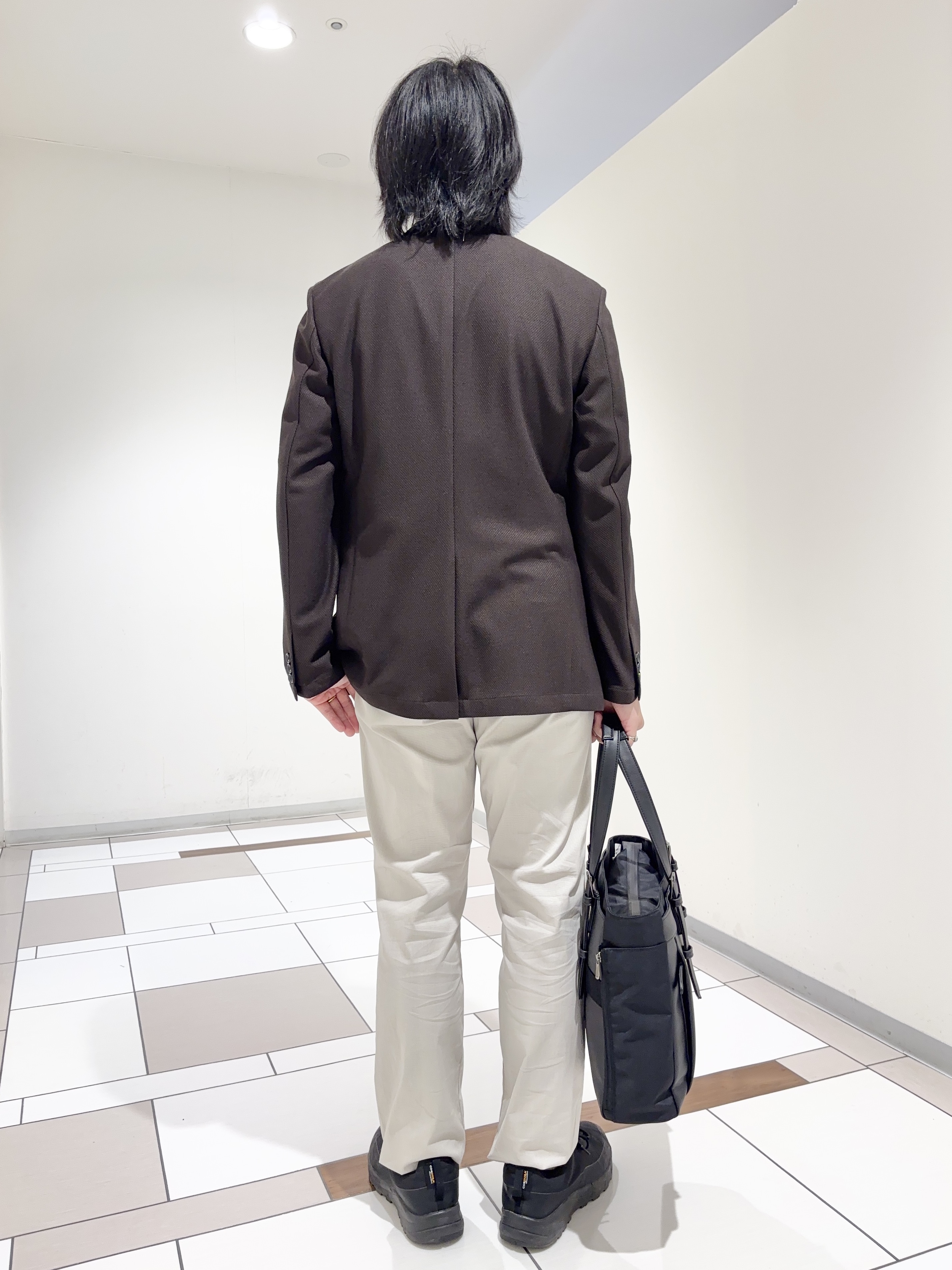 及川さんの「TAKEO KIKUCHI｜【抗菌防臭】CALCULO（R）ジャージ ジャケット」を使ったコーディネート