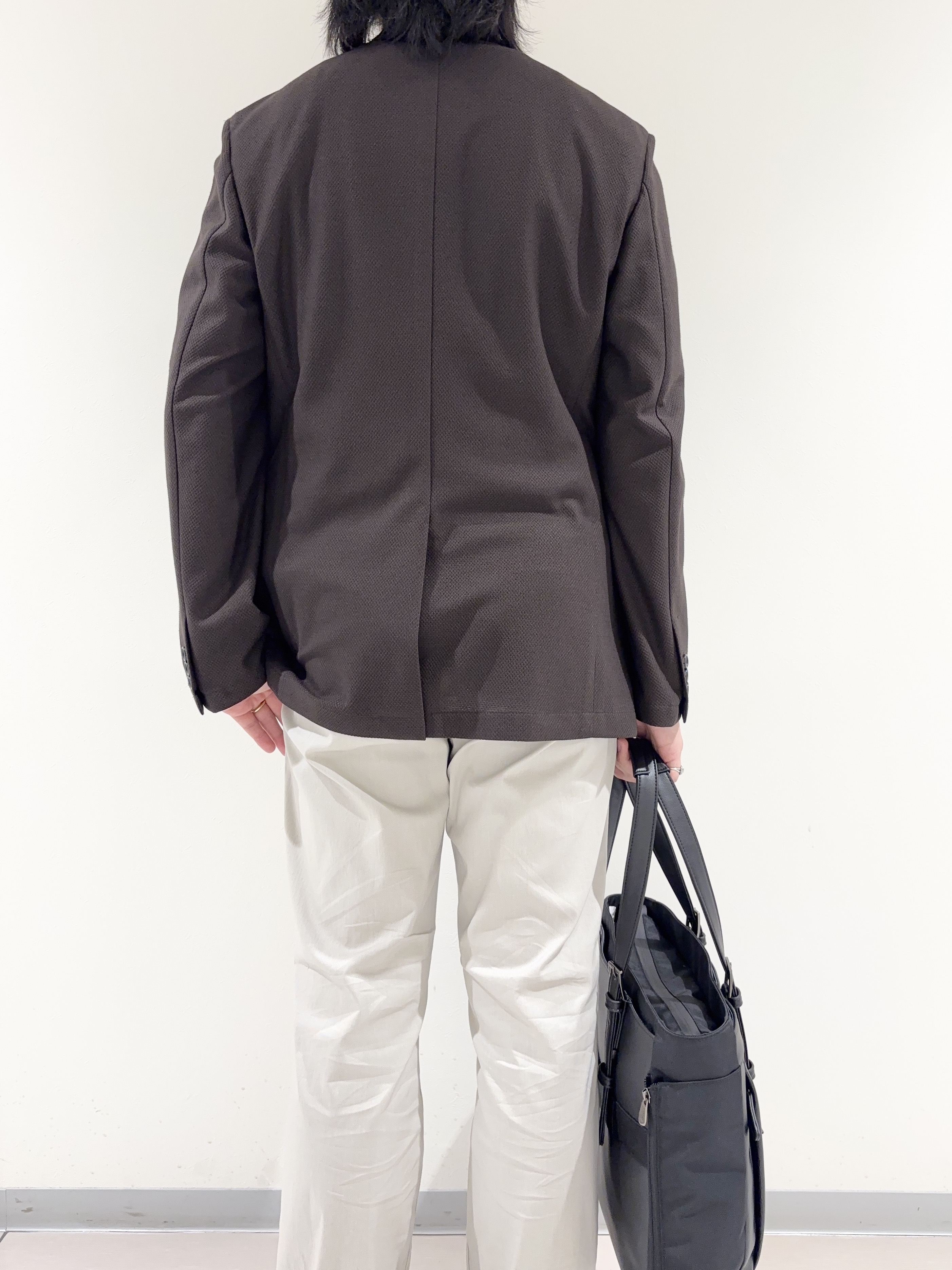及川さんの「TAKEO KIKUCHI｜【抗菌防臭】CALCULO（R）ジャージ ジャケット」を使ったコーディネート