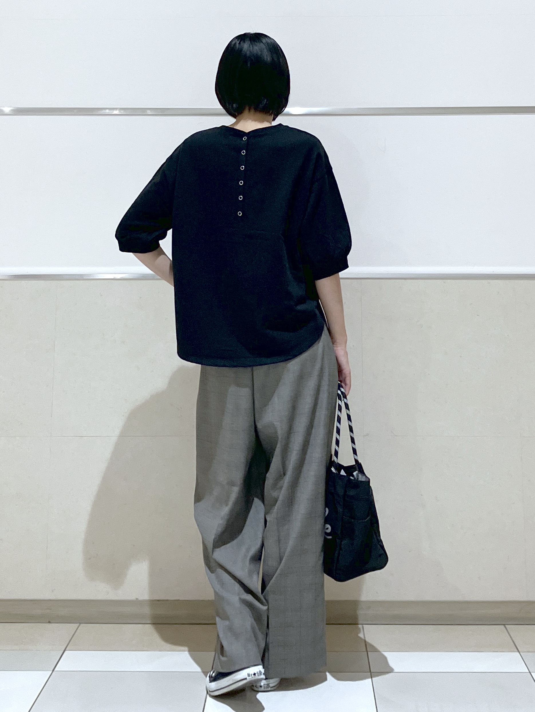eriko さんの「Dessin｜バックヘンリーカットソー5分袖」を使ったコーディネート