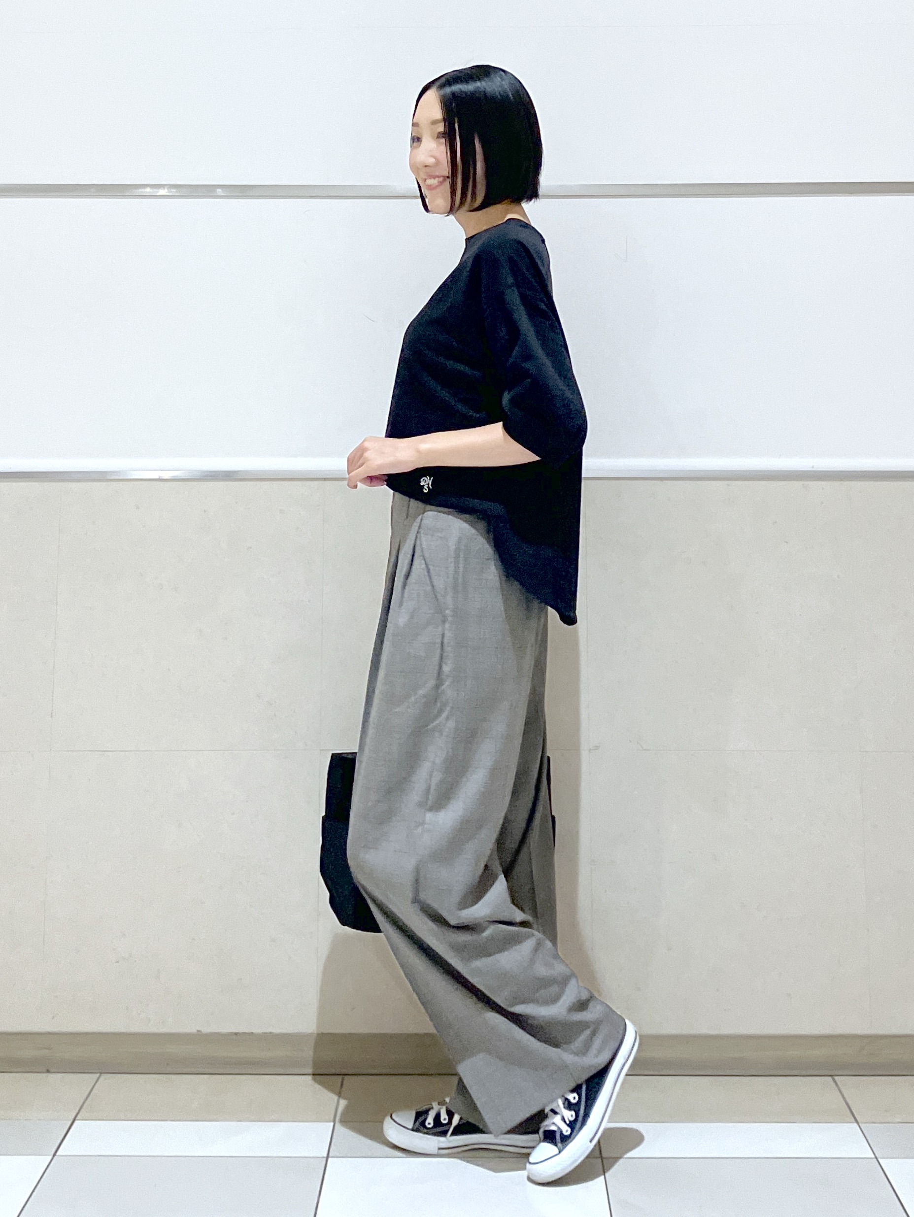 eriko さんの「Dessin｜バックヘンリーカットソー5分袖」を使ったコーディネート