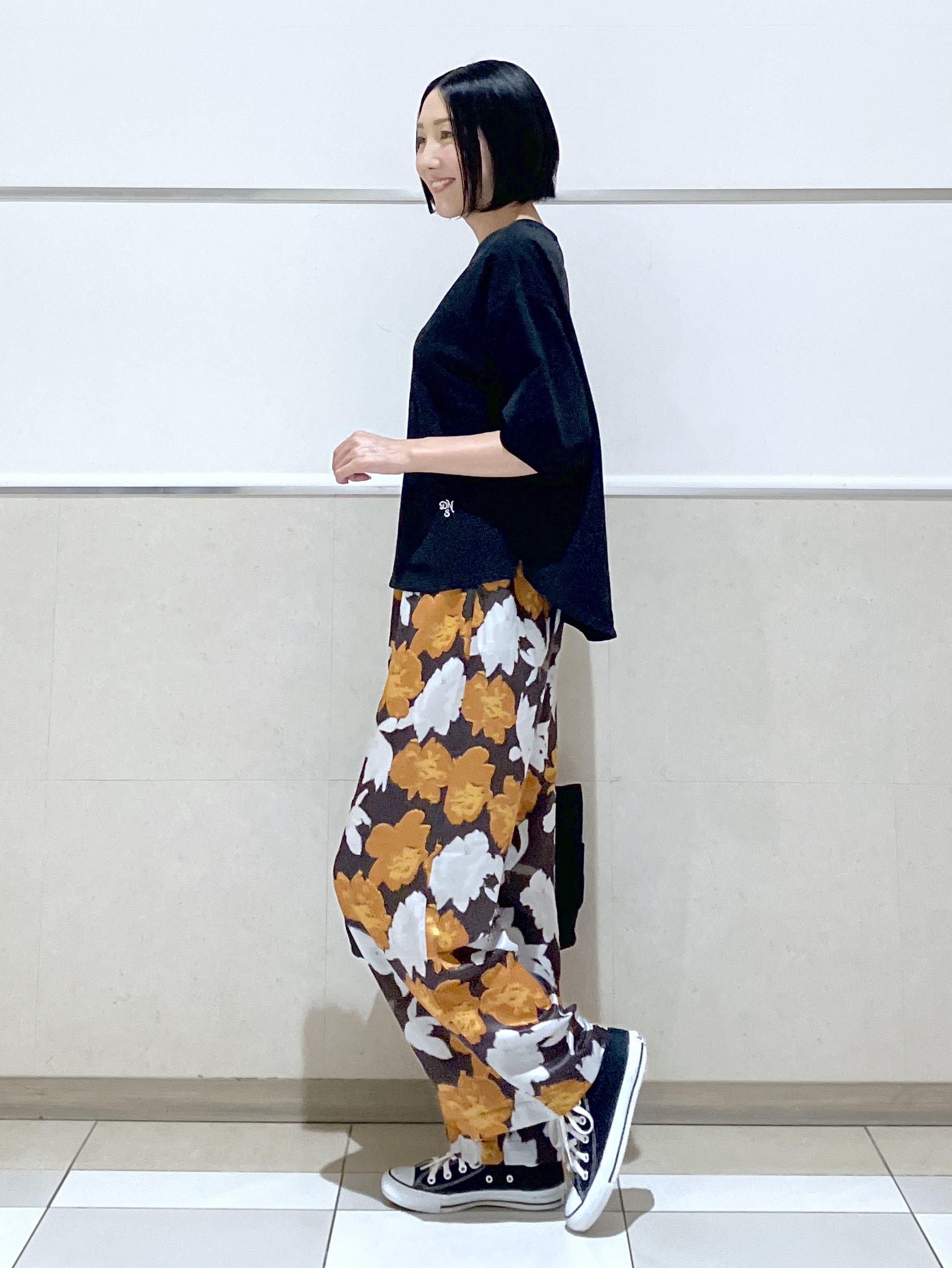 eriko さんの「Dessin｜バックヘンリーカットソー5分袖」を使ったコーディネート