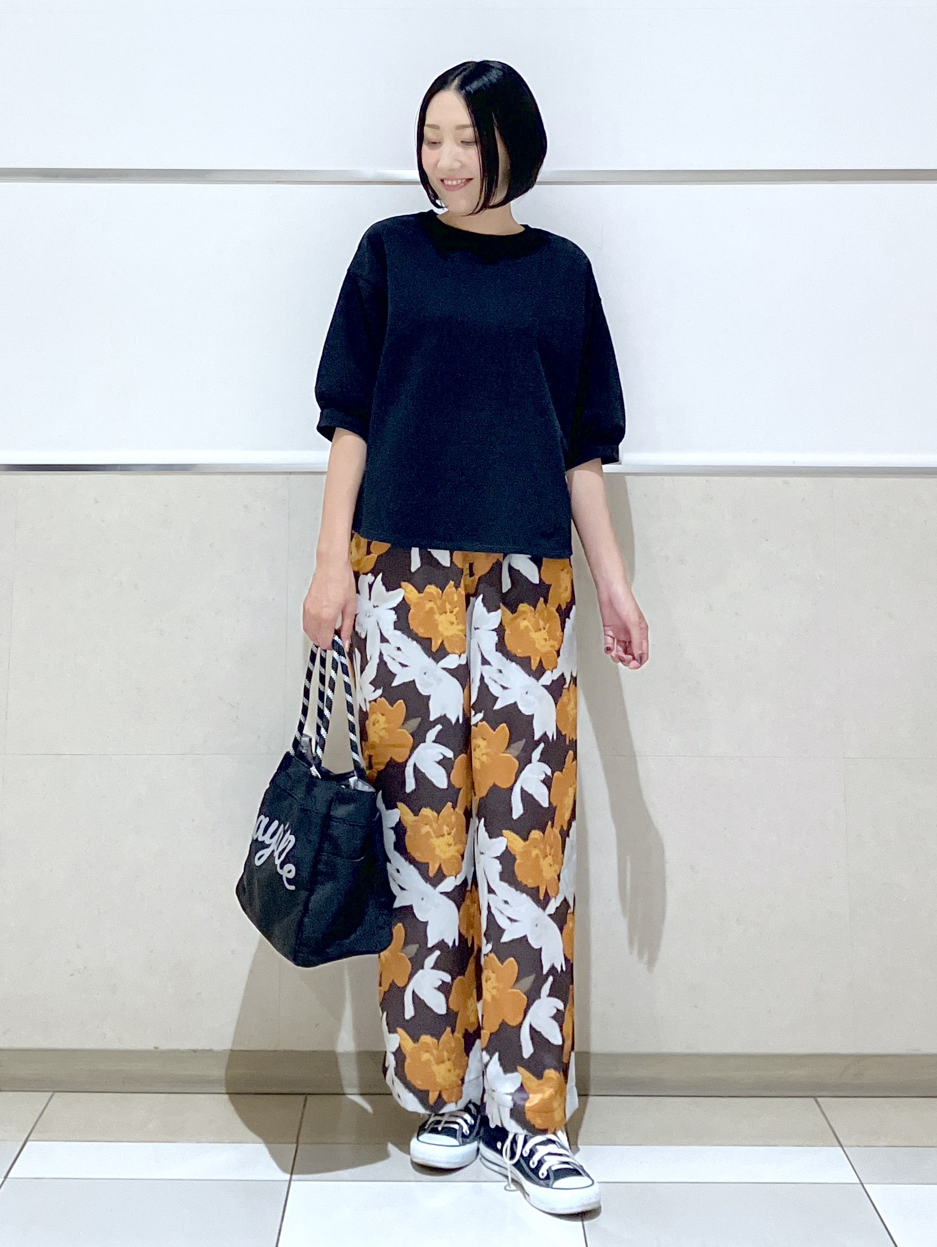 eriko さんの「Dessin｜バックヘンリーカットソー5分袖」を使ったコーディネート