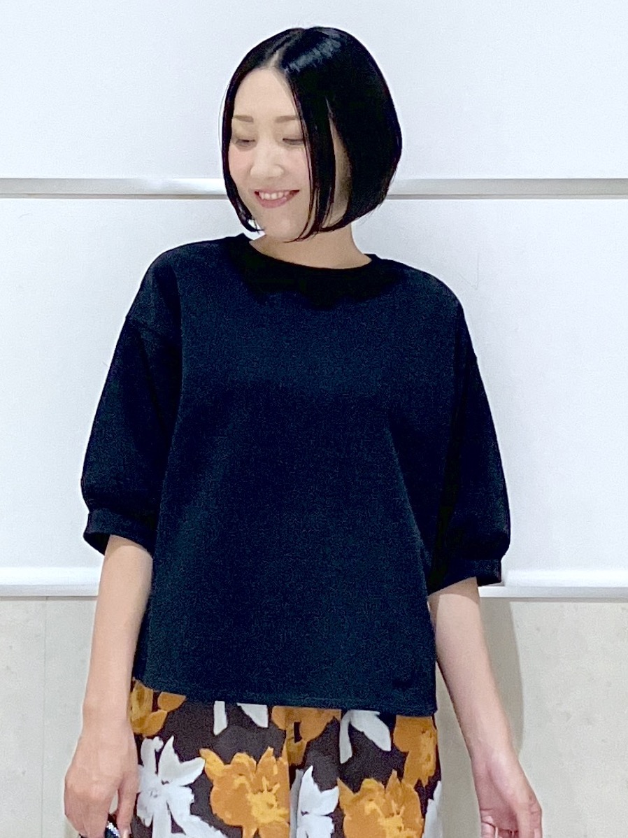 eriko さんの「Dessin｜バックヘンリーカットソー5分袖」を使ったコーディネート
