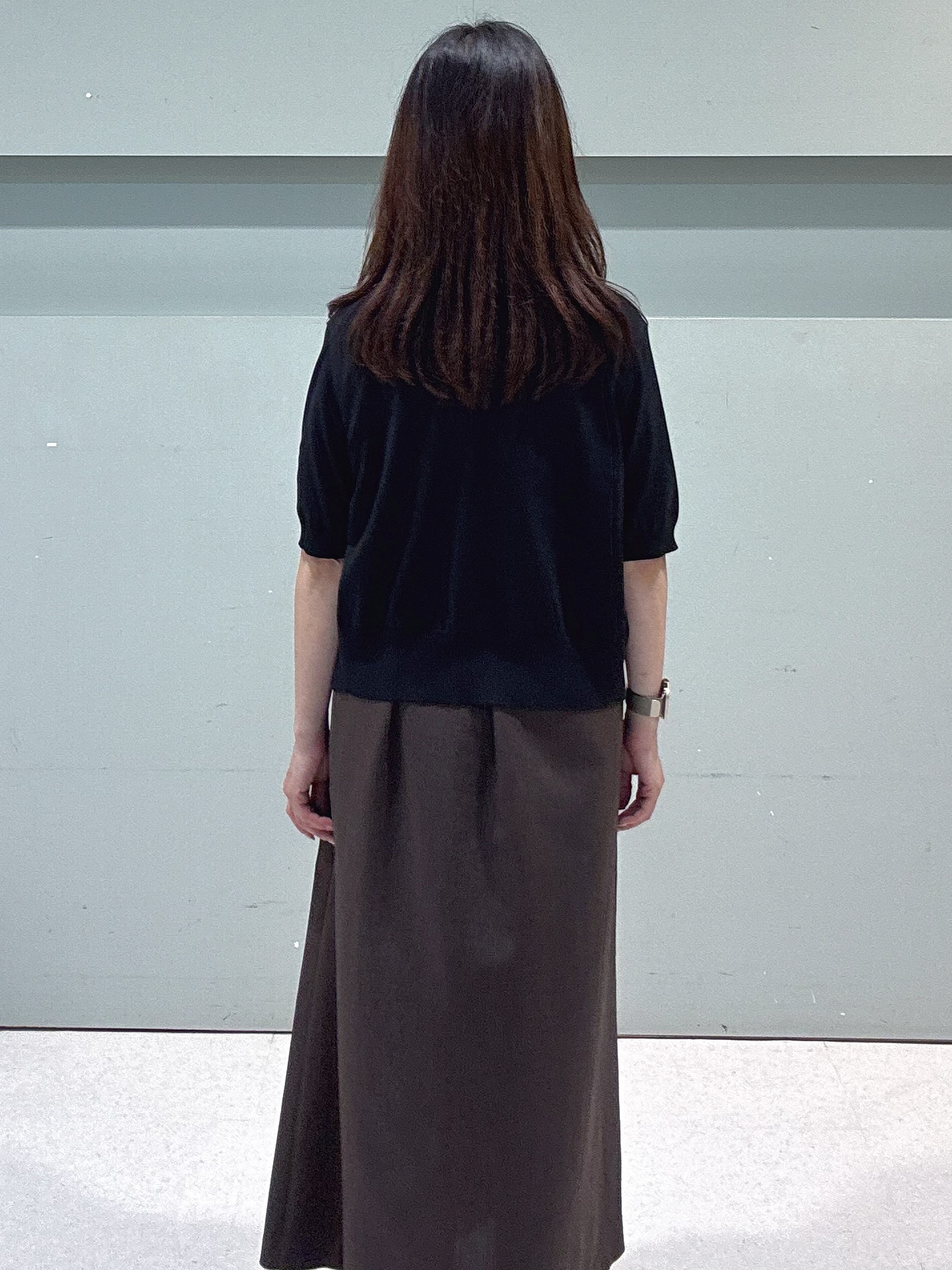 makiさんの「UNTITLED｜【接触冷感/UVカット/イージーケア】配色ラインワンピース」を使ったコーディネート