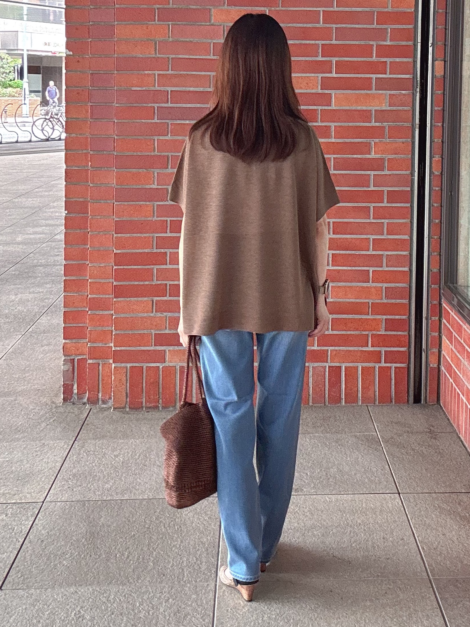 makiさんの「UNTITLED｜【アンサンブル可/品のある透け感】Tシャツ風ニットトップス」を使ったコーディネート