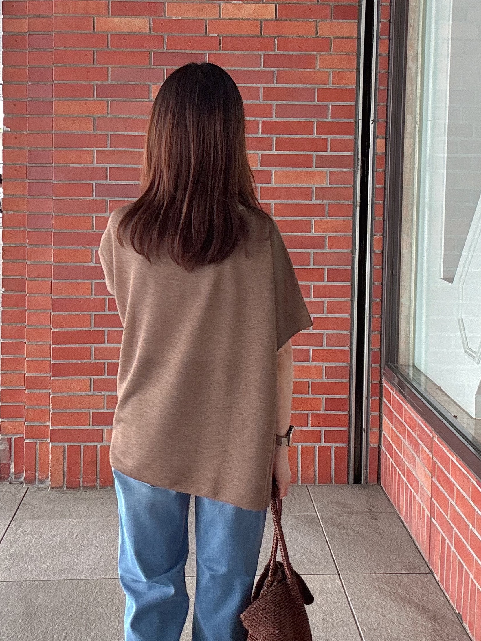 makiさんの「UNTITLED｜【アンサンブル可/品のある透け感】Tシャツ風ニットトップス」を使ったコーディネート