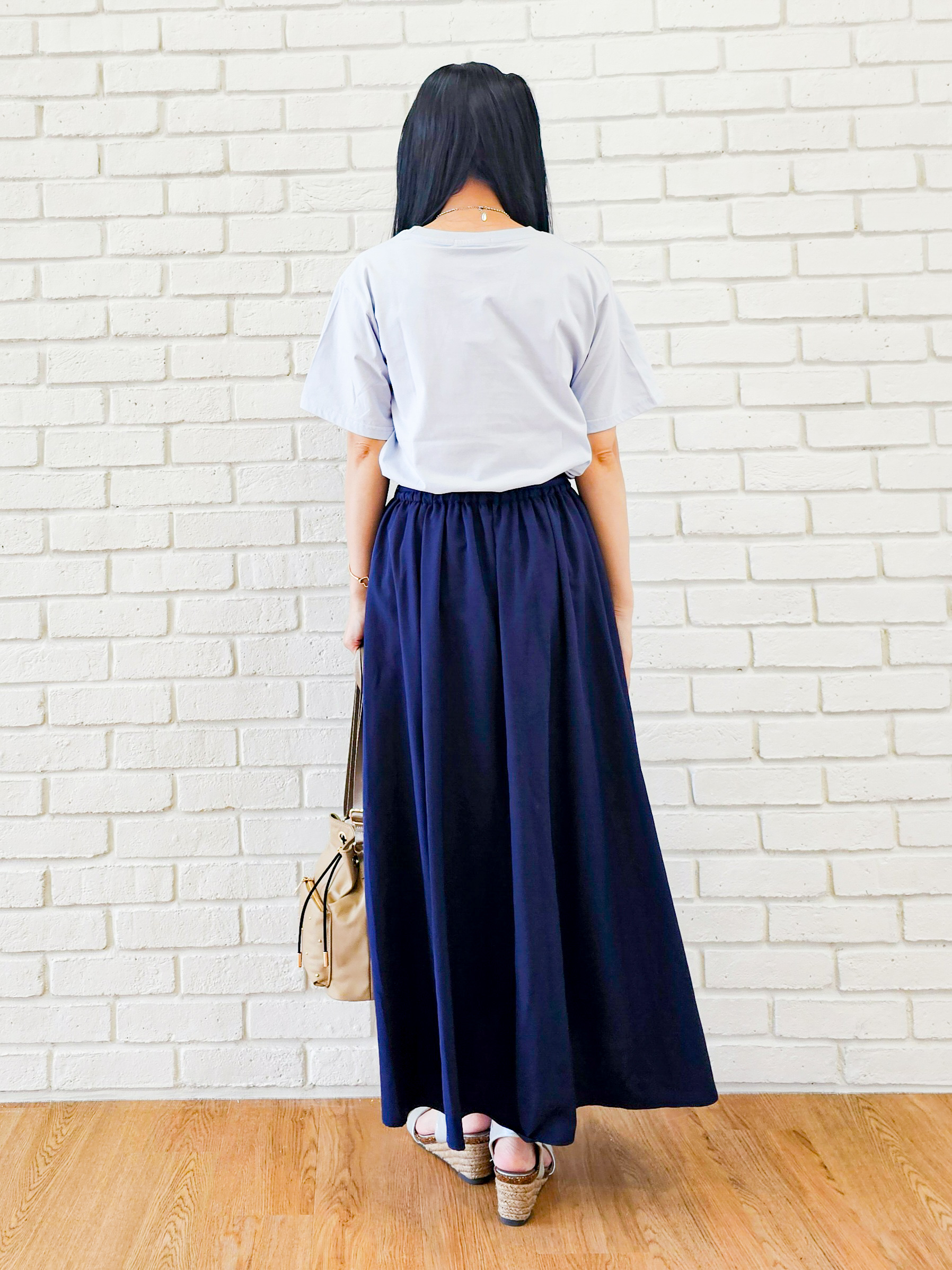 ゆゆさんの「SHOO･LA･RUE｜【ひんやり/洗濯機可/S-LL】夏に快適サラサラ感 大人のひんやりプリントTシャツ」を使ったコーディネート