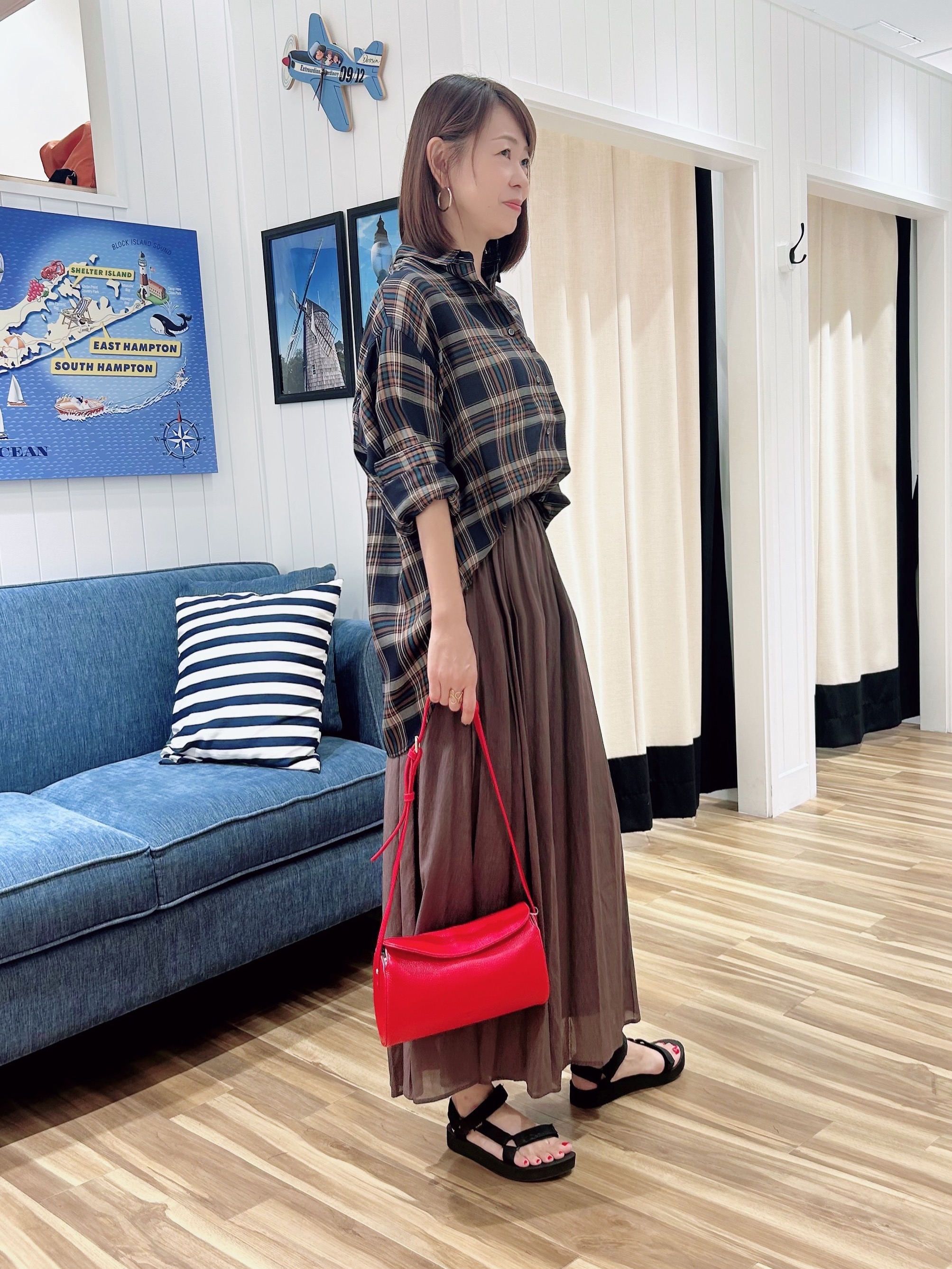 ☆SATO☆さんの「Dessin｜シアーエアリー ワイドパンツ」を使ったコーディネート