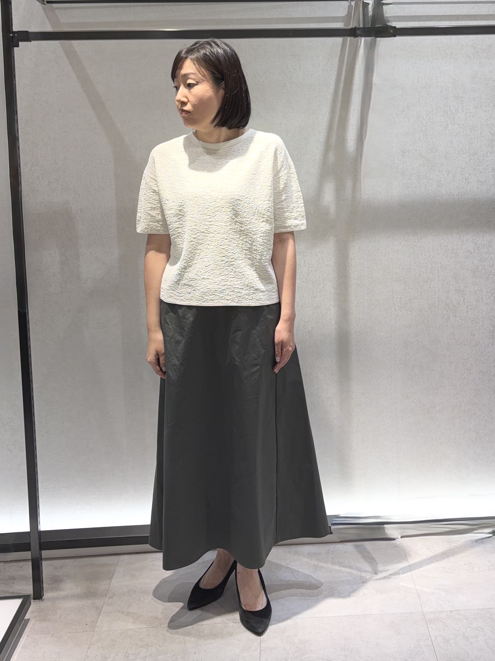 わたなべさんの「UNTITLED｜【セットアップ可】ドライタッチニットプルオーバー」を使ったコーディネート