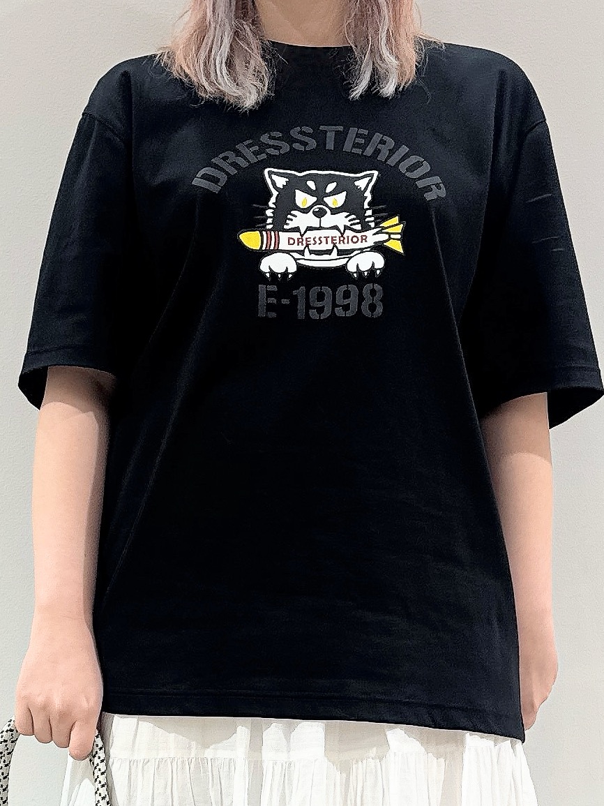 なかもとあきさんの「DRESSTERIOR｜【接触冷感／抗菌防臭／消臭】ICE CLEAR COTTON ミサイルキャットTシャツ」を使ったコーディネート