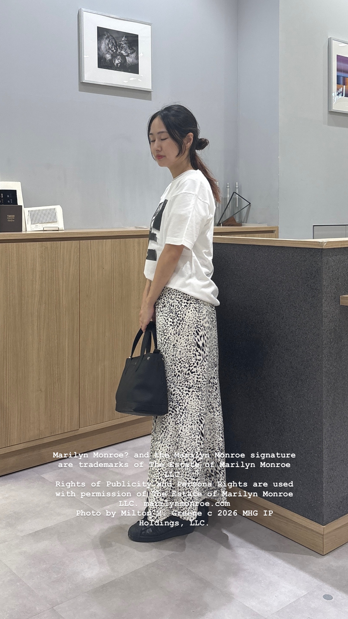 よぴさんの「TAKEO KIKUCHI｜【別注】マリリン・モンロー/フォトTシャツ」を使ったコーディネート