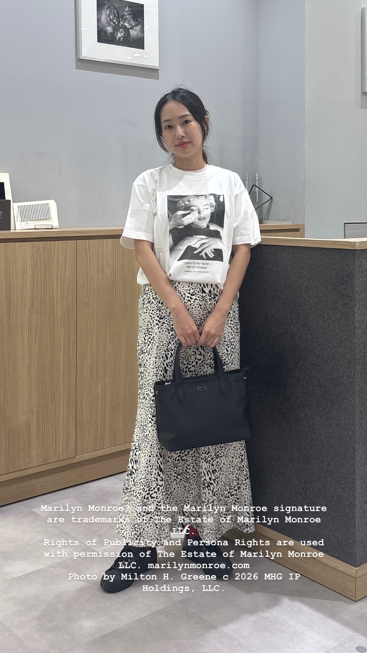 よぴさんの「TAKEO KIKUCHI｜【別注】マリリン・モンロー/フォトTシャツ」を使ったコーディネート