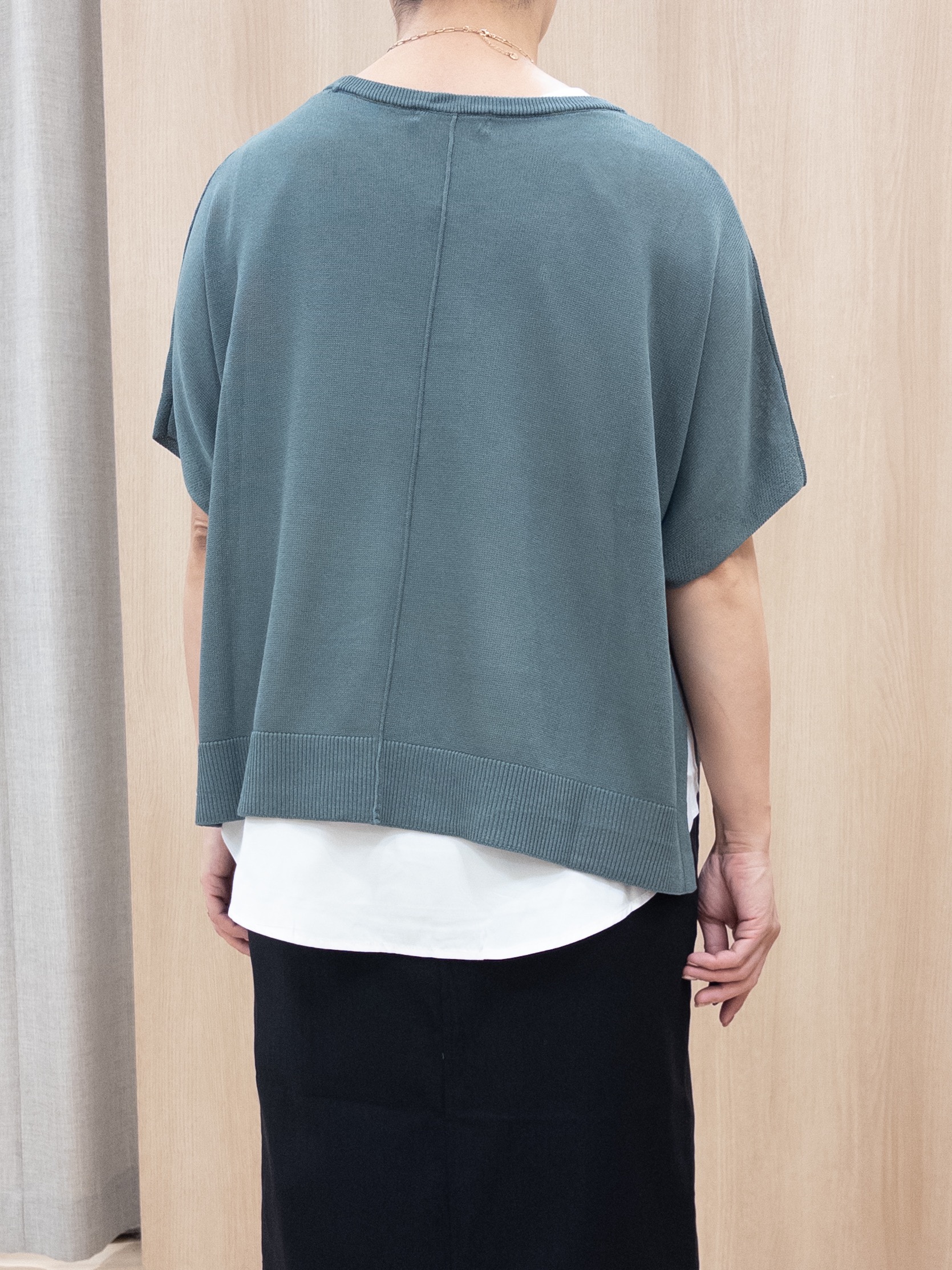 シュウコさんの「grove｜【体系カバー◎】ニット&times;インナーシャツタンクSET」を使ったコーディネート