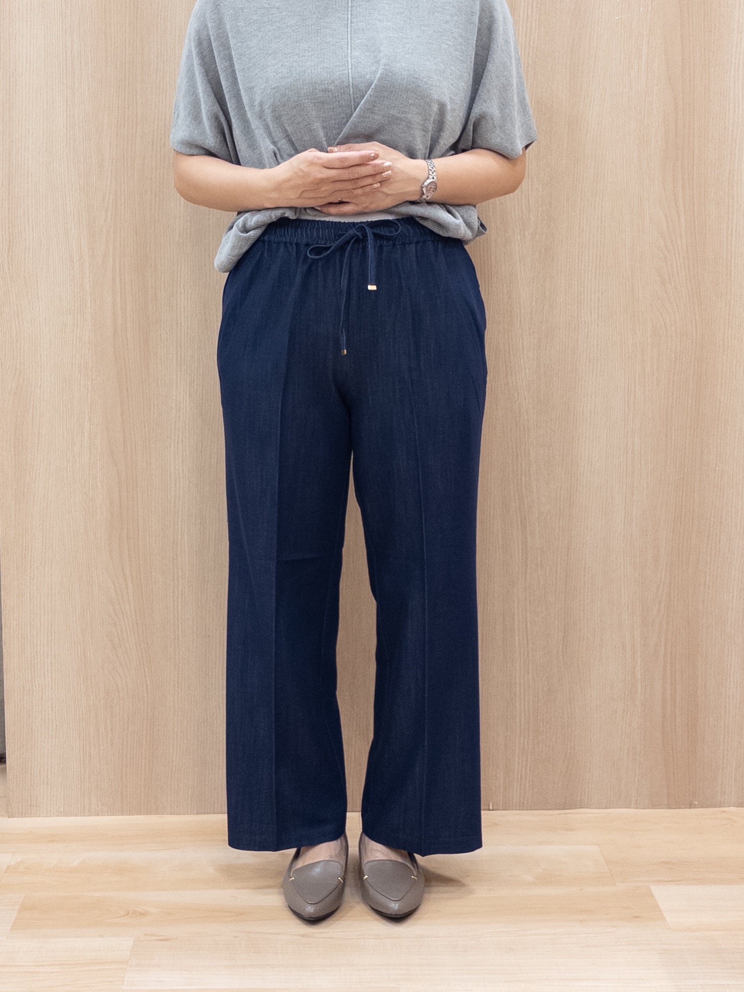 シュウコさんの「grove｜【体系カバー◎】ニット&times;インナーシャツタンクSET」を使ったコーディネート