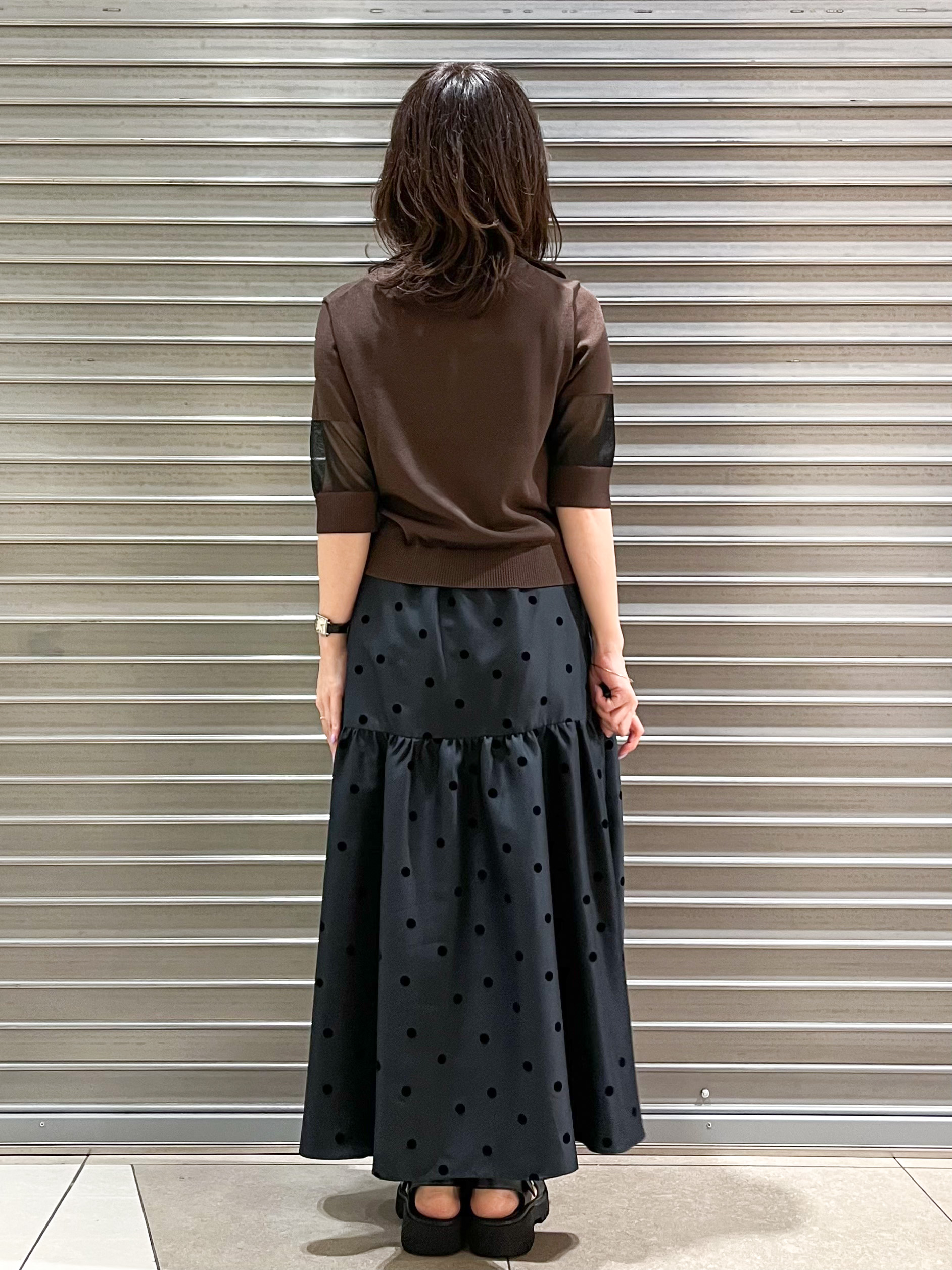 じゅんさんの「DRESSTERIOR｜【日本製】ウォッシャブルシアーニットプルオーバー」を使ったコーディネート