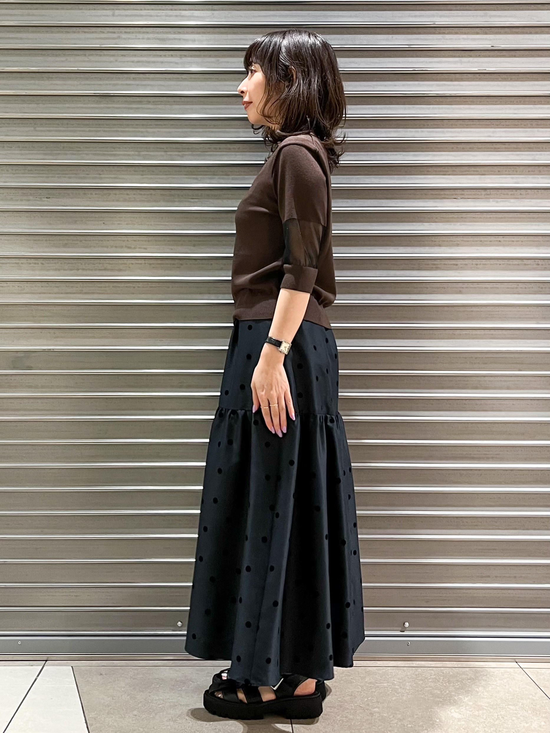 じゅんさんの「DRESSTERIOR｜【日本製】ウォッシャブルシアーニットプルオーバー」を使ったコーディネート