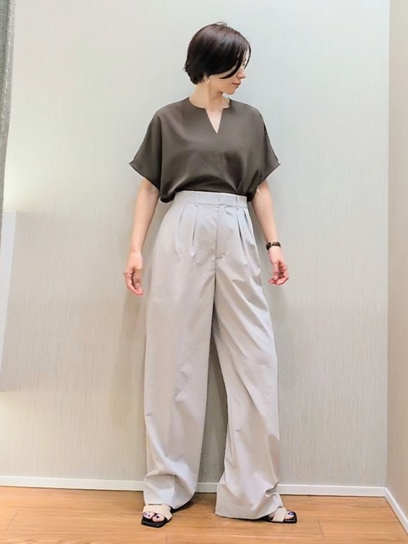 ミズタさんの「UNTITLED｜【7色展開/ゆったり/ショート丈】シアートリコットカーディガン」を使ったコーディネート