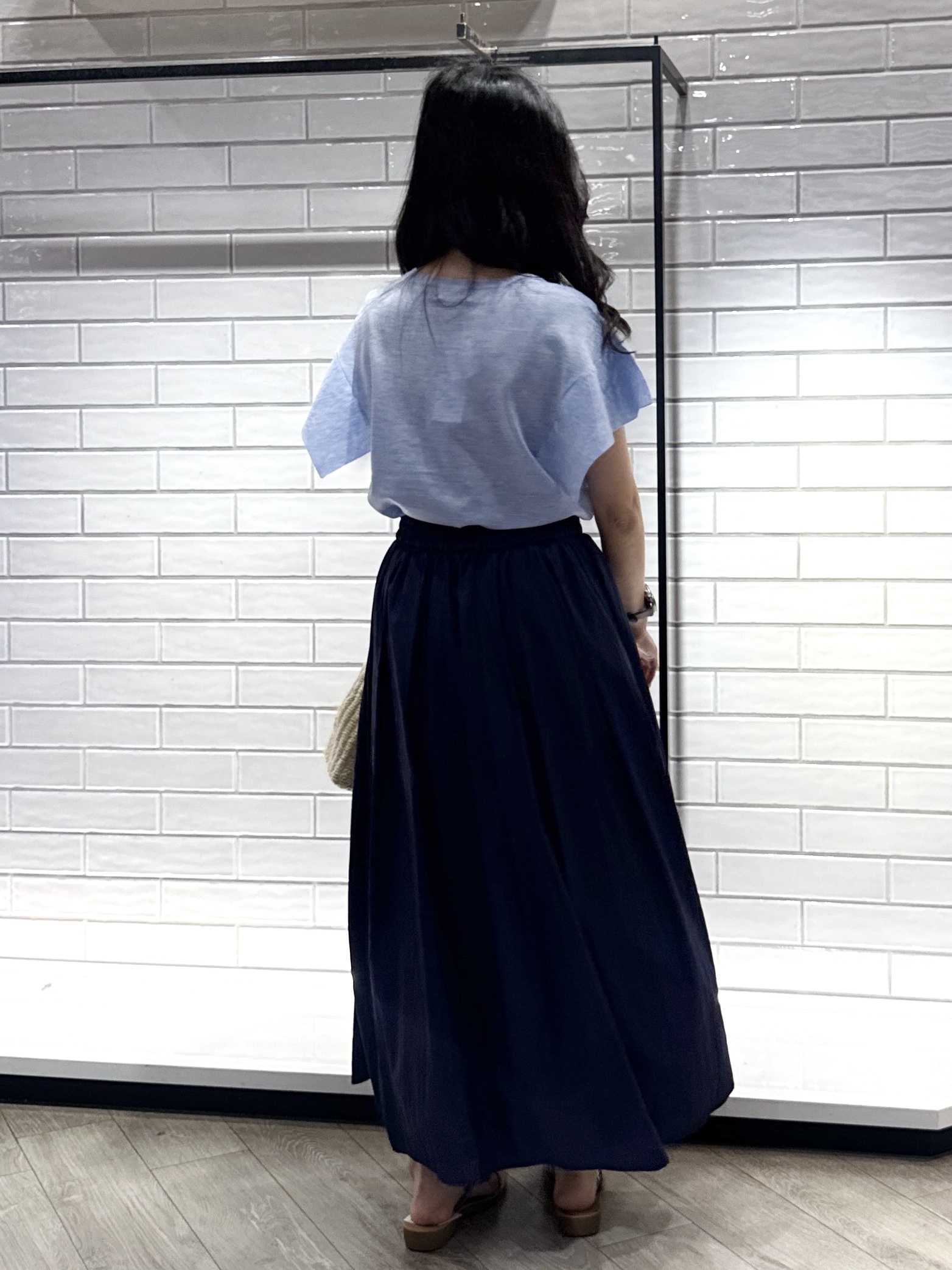 yuicciさんの「OPAQUE.CLIP｜『STORY Web7月掲載』ドライタッチラメニット《UV／洗える／6col》」を使ったコーディネート