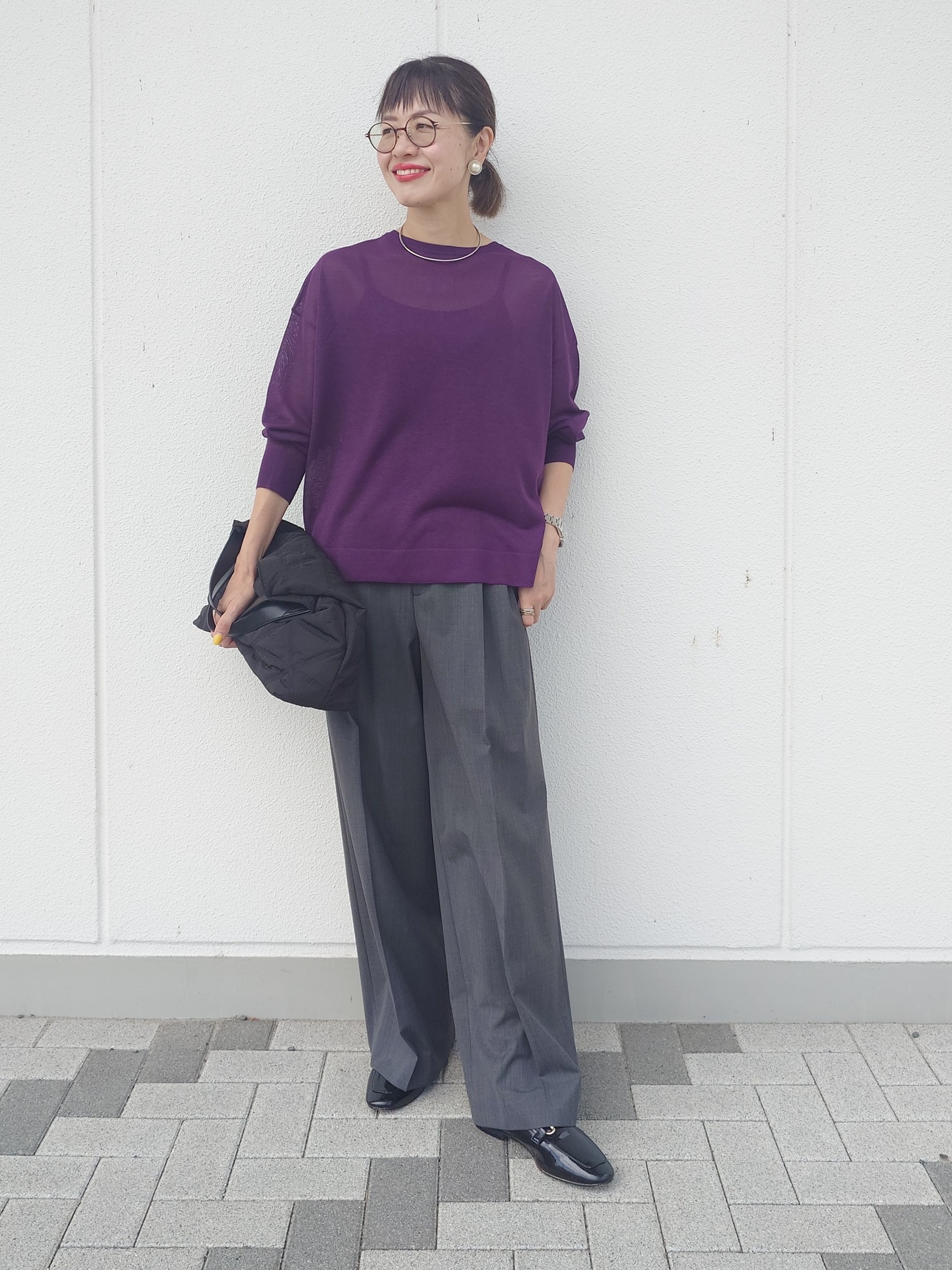 MUTSUKOさんの「UNTITLED｜【アンサンブル可】前後2WAYカーディガン」を使ったコーディネート