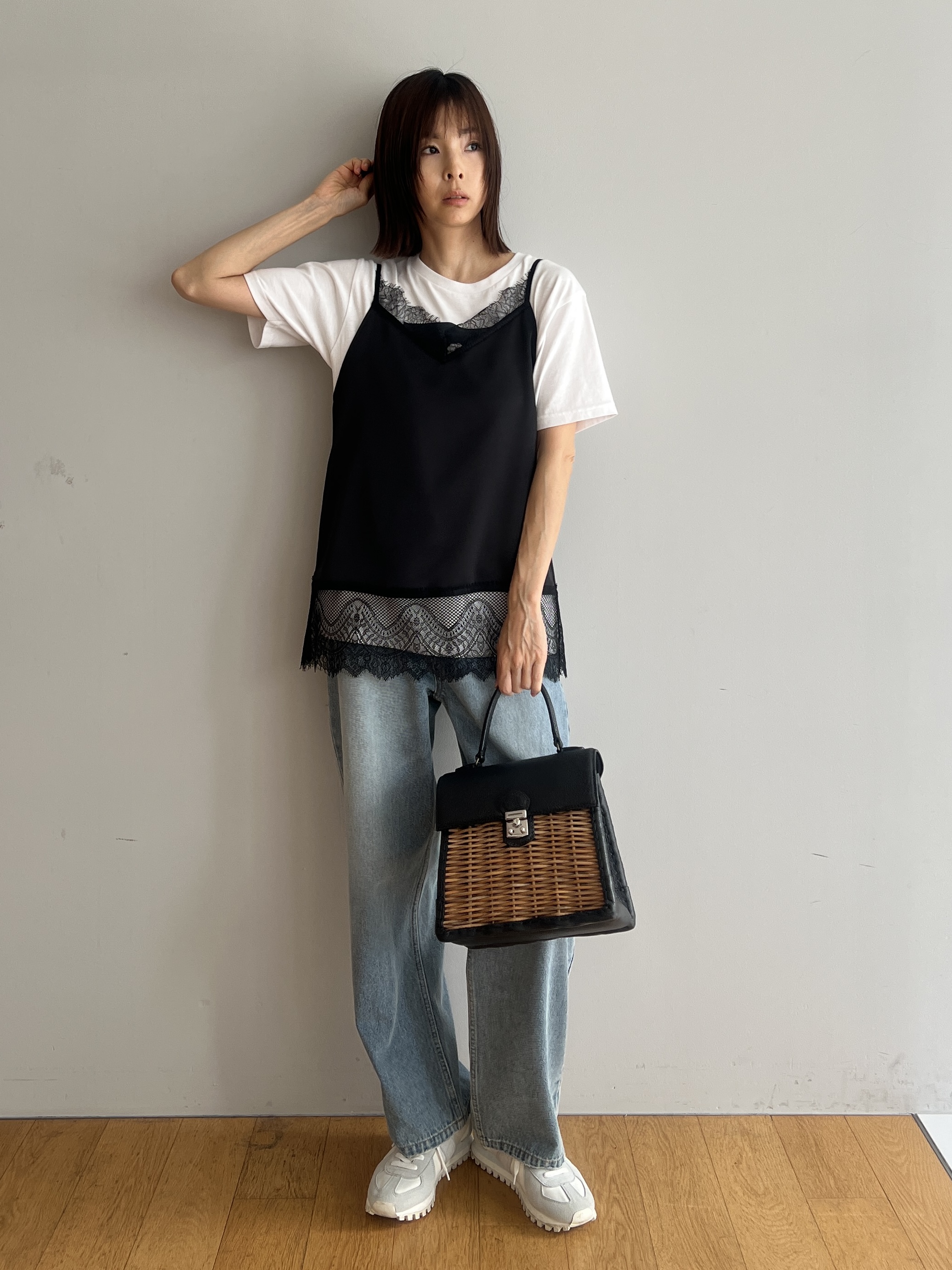 misaさんの「DRESSTERIOR｜レースドッキングキャミソール」を使ったコーディネート