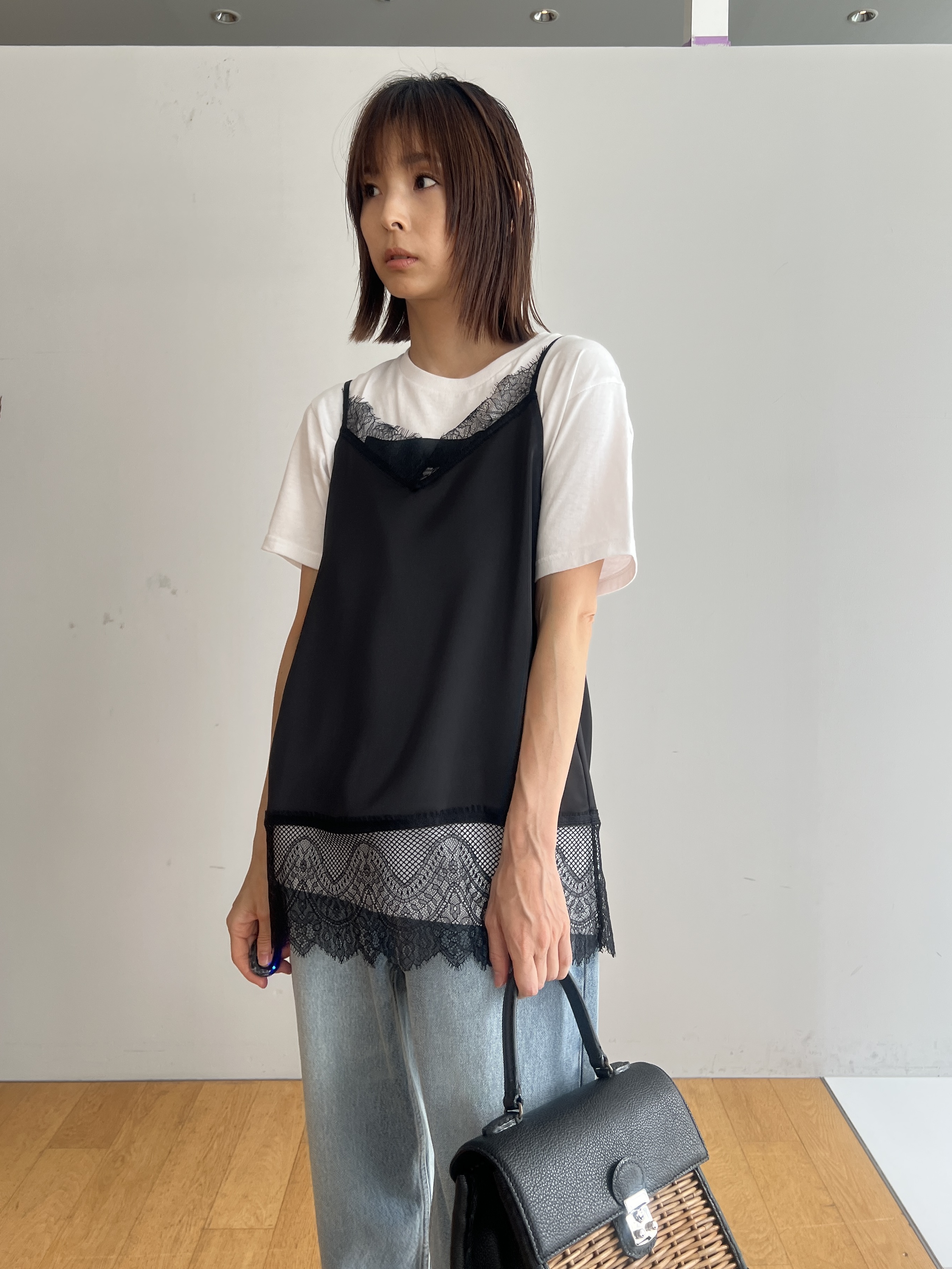 misaさんの「DRESSTERIOR｜レースドッキングキャミソール」を使ったコーディネート
