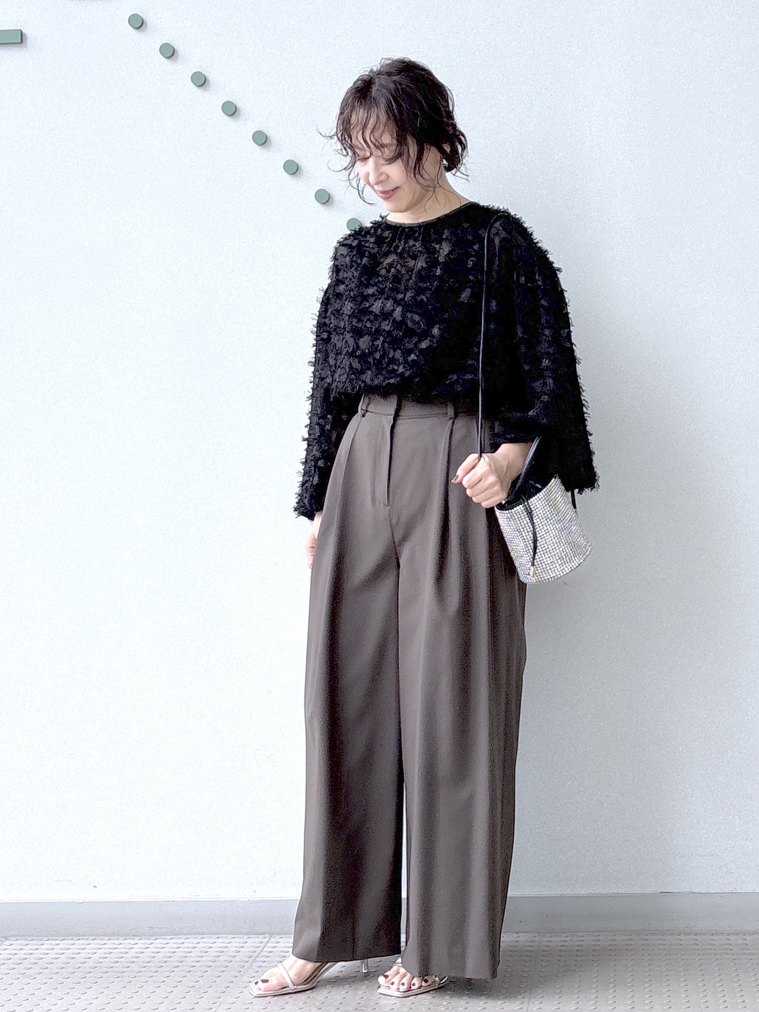 kawamuraさんの「DRESSTERIOR｜ジャガードボリュームブラウス」を使ったコーディネート