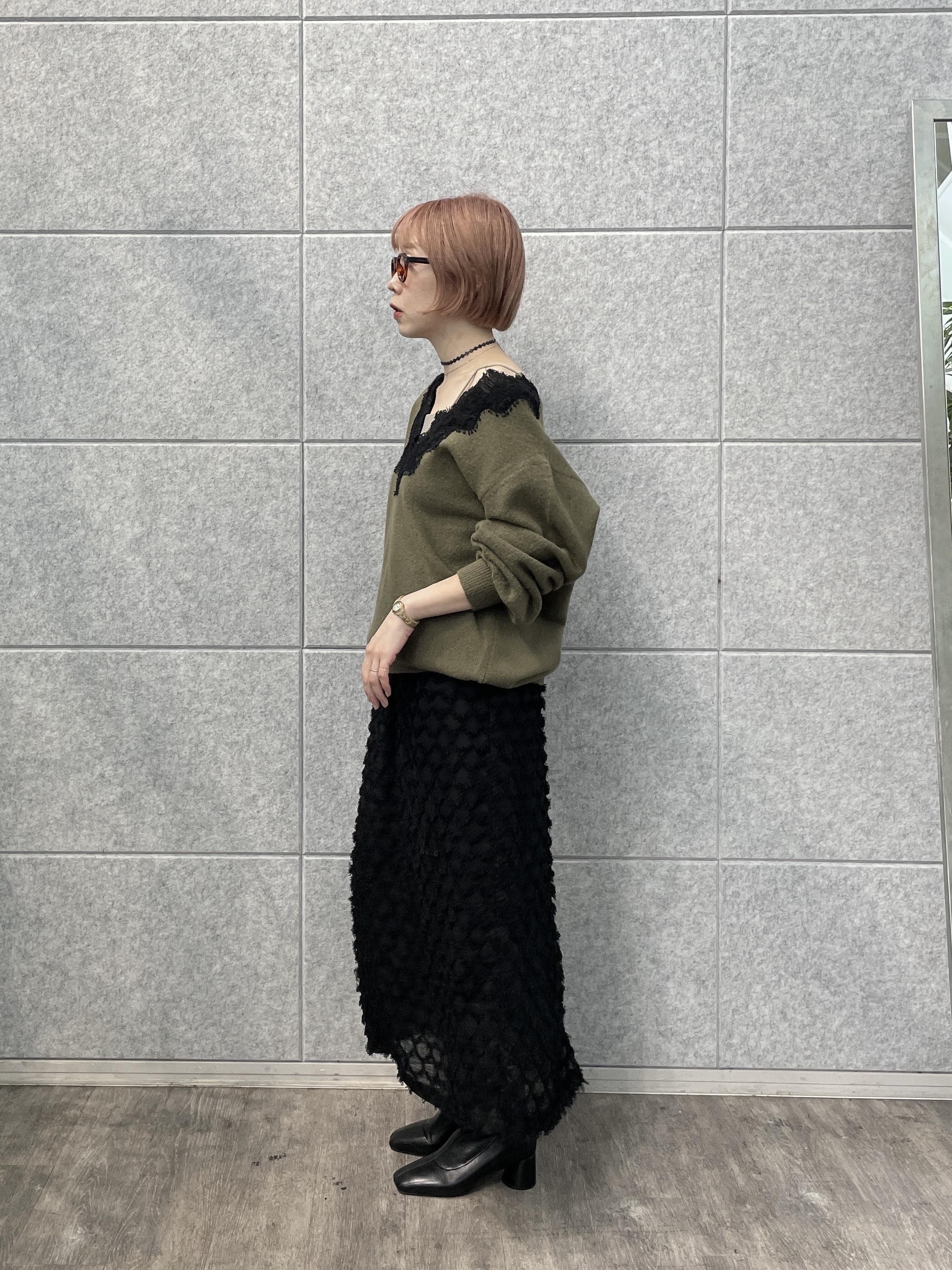 mikuさんの「INDIVI｜シアージャガードスカート」を使ったコーディネート