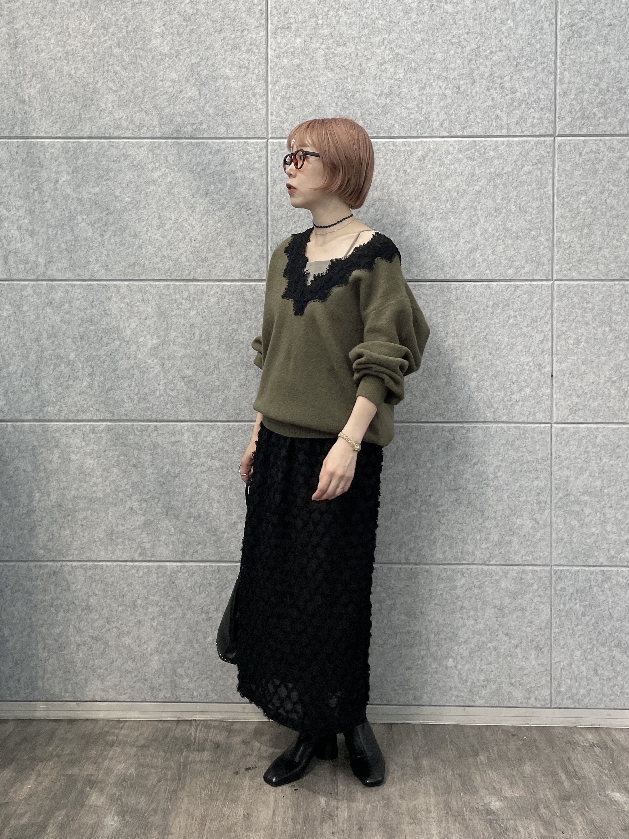 mikuさんの「INDIVI｜シアージャガードスカート」を使ったコーディネート