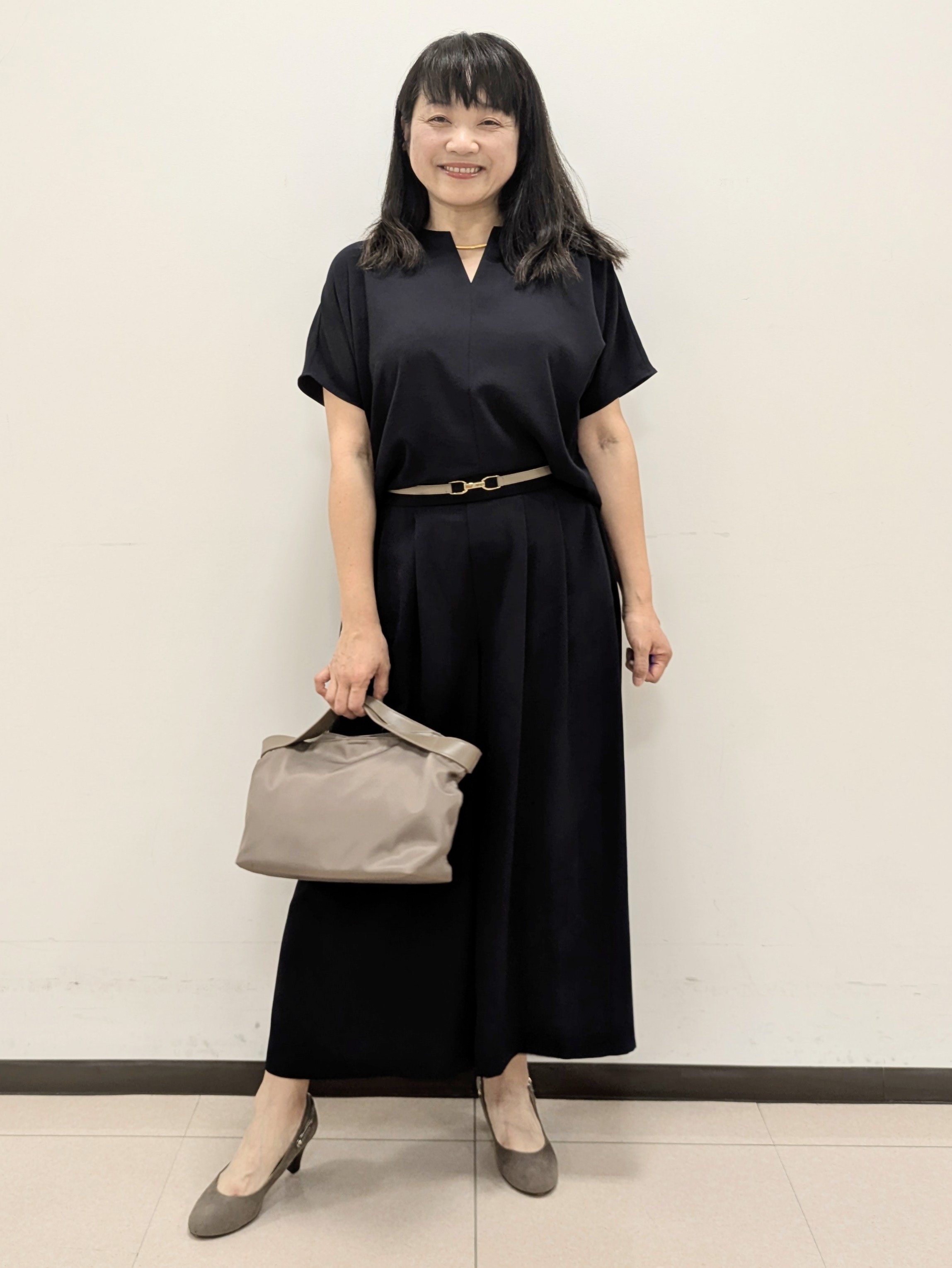 ともさんの「UNTITLED｜【セットアップ可/UVカット/前後2WAY】リラクシーフレンチスリーブブラウス」を使ったコーディネート