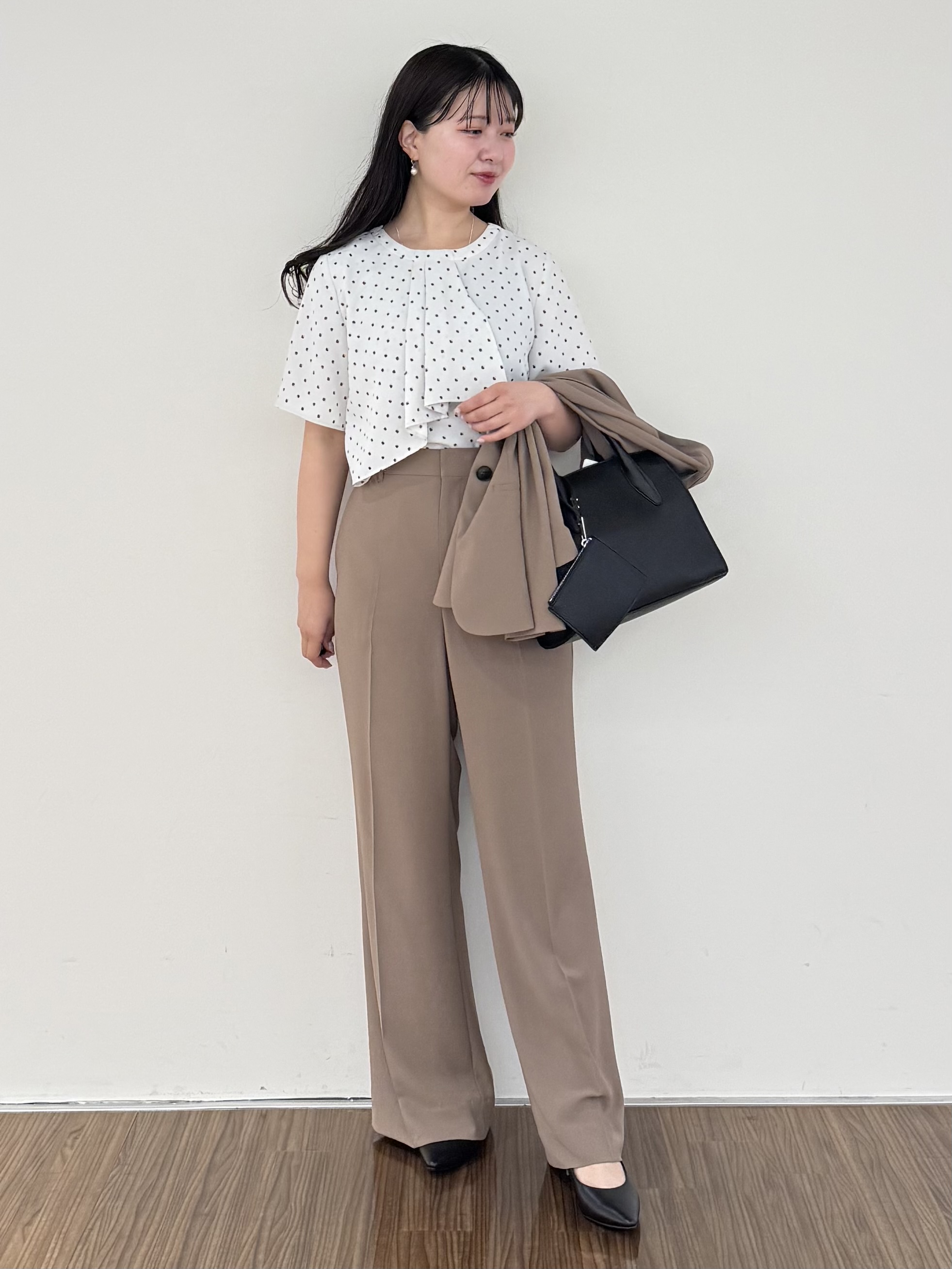 いくみさんの「INDIVI｜【接触冷感/UVケア/着る日傘】 テーラードジャケット」を使ったコーディネート