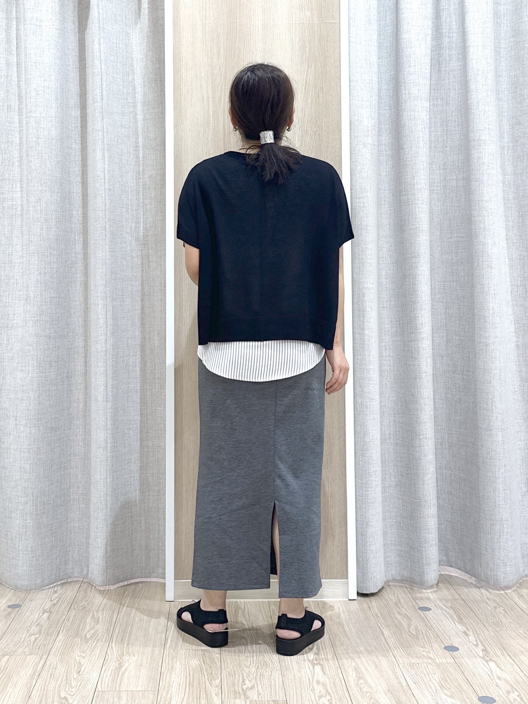 naoさんの「grove｜【体系カバー◎】ニット&times;インナーシャツタンクSET」を使ったコーディネート