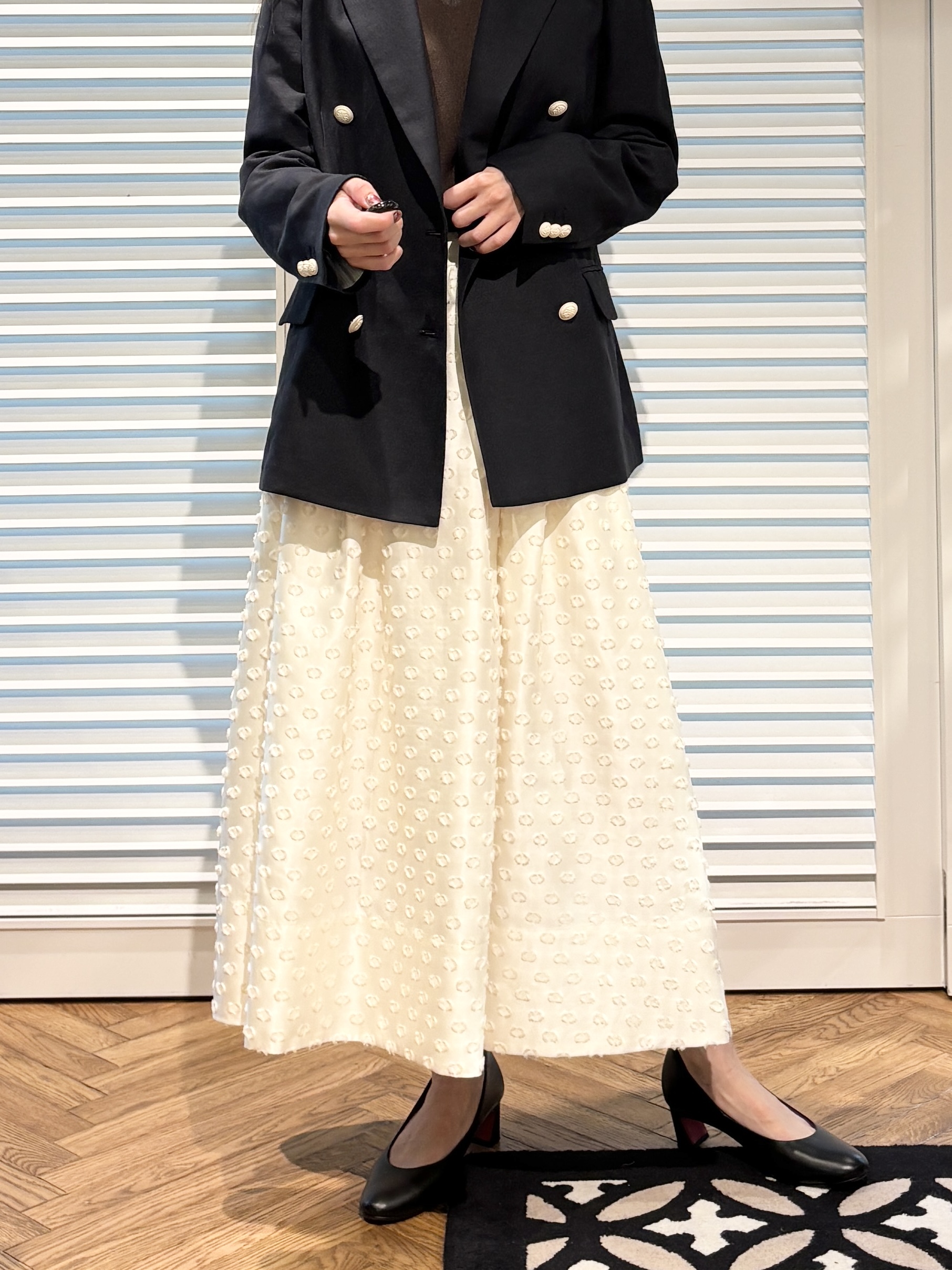 清水夏姫さんの「DRESSTERIOR｜【otonaMUSE5月号掲載】アーチフィットレザーパンプス」を使ったコーディネート