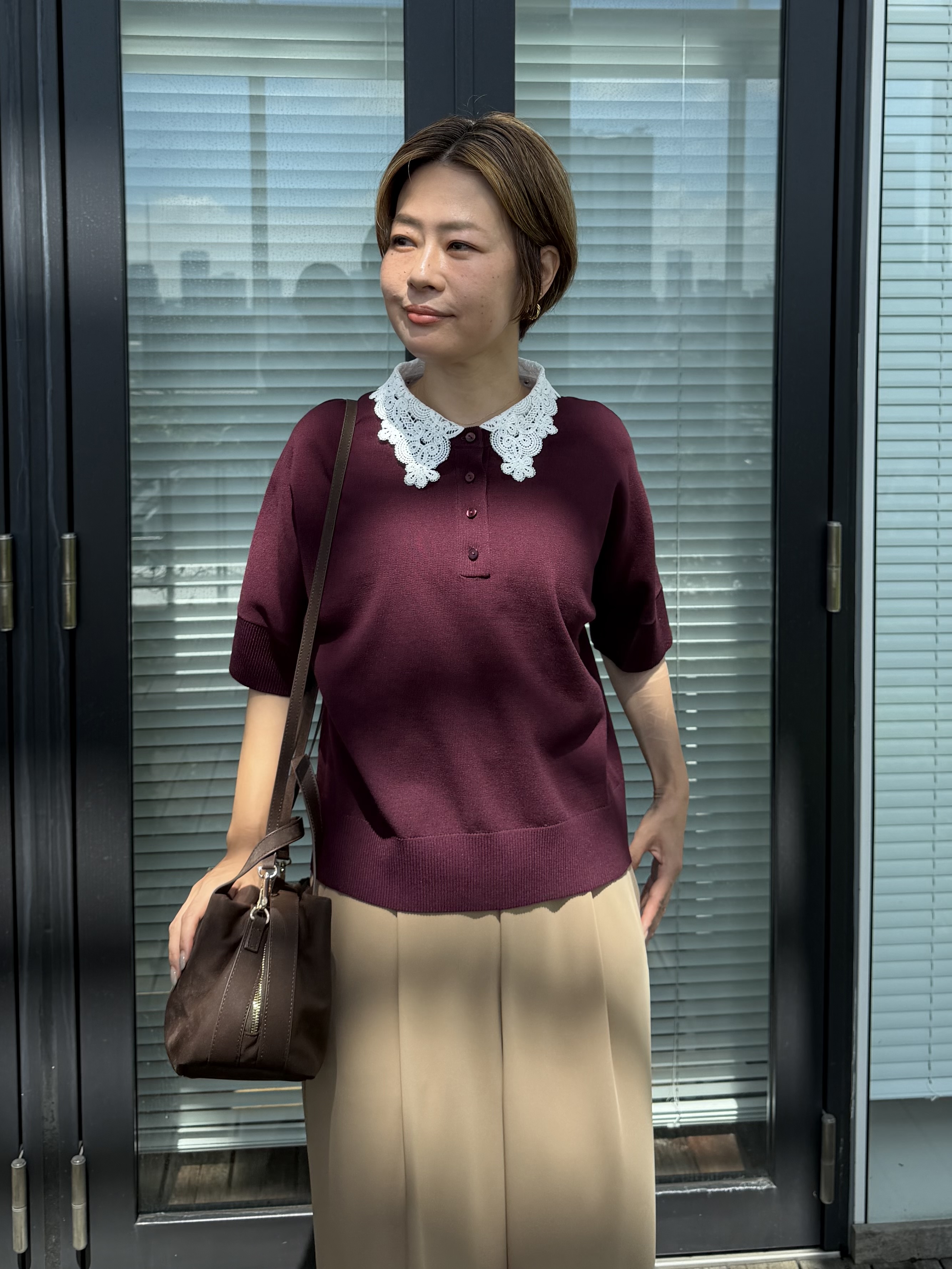Mariko.Sさんの「OPAQUE.CLIP｜とろみイージーワイドパンツ【防シワ／洗濯機OK】」を使ったコーディネート