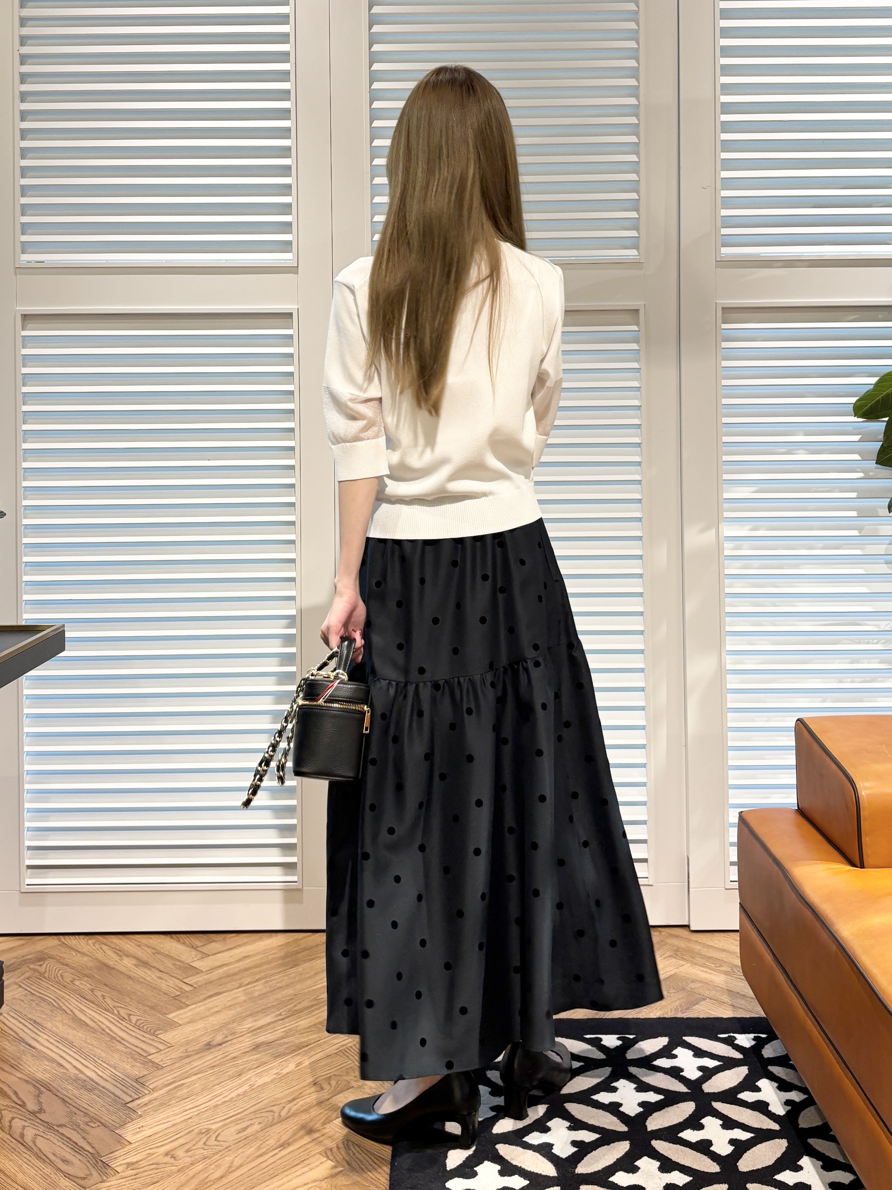 清水夏姫さんの「DRESSTERIOR｜【otonaMUSE5月号掲載】アーチフィットレザーパンプス」を使ったコーディネート