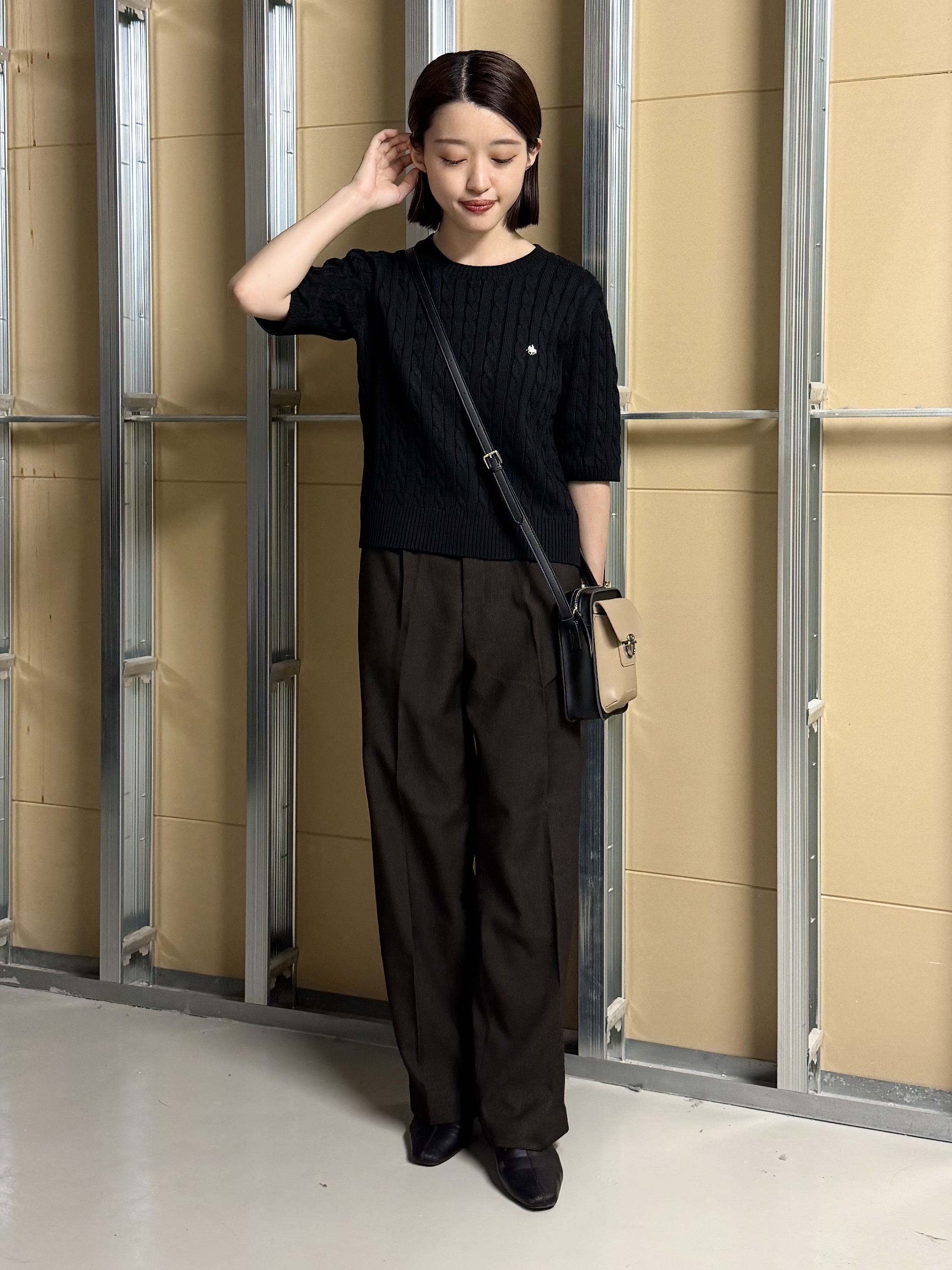sahoさんの「THE SHOP TK｜【静電防止】セミワイドパンツ」を使ったコーディネート