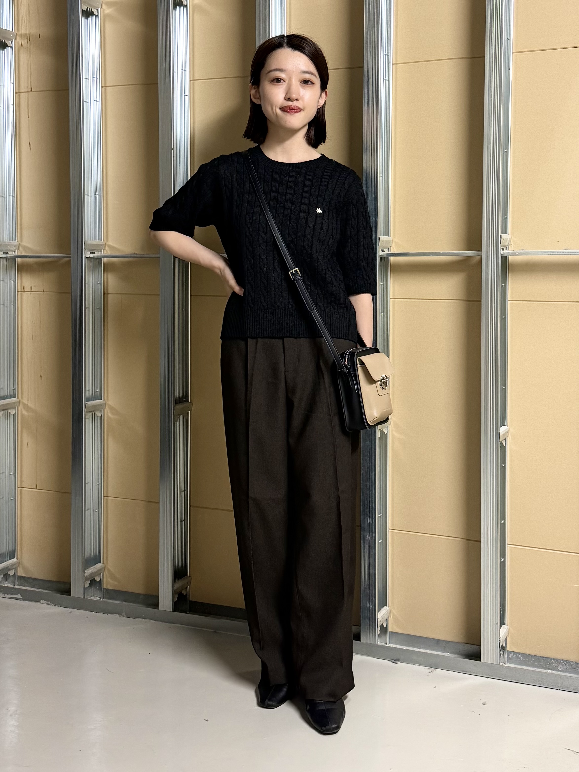 sahoさんの「THE SHOP TK｜【静電防止】セミワイドパンツ」を使ったコーディネート