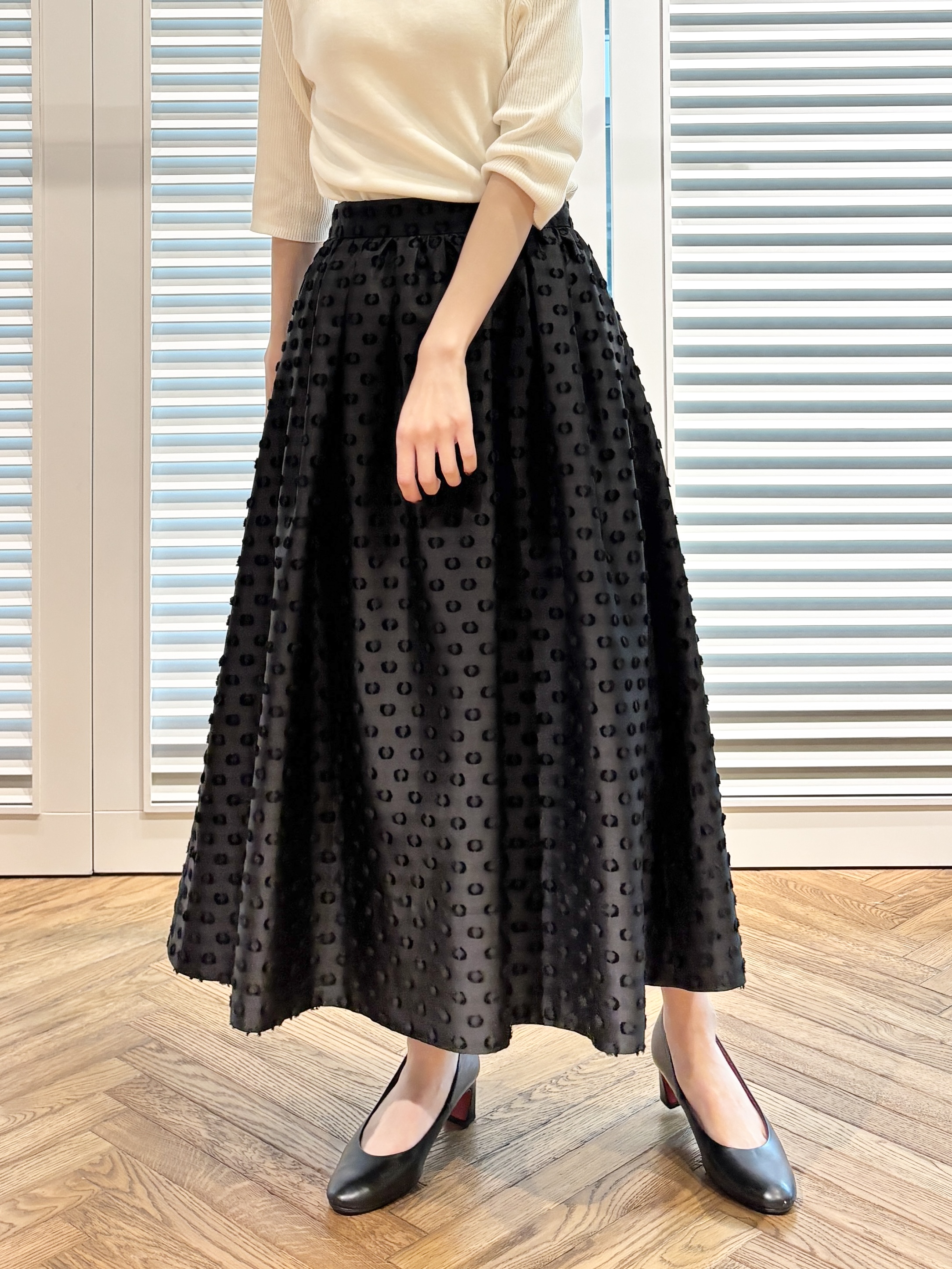 清水夏姫さんの「DRESSTERIOR｜【otonaMUSE5月号掲載】アーチフィットレザーパンプス」を使ったコーディネート