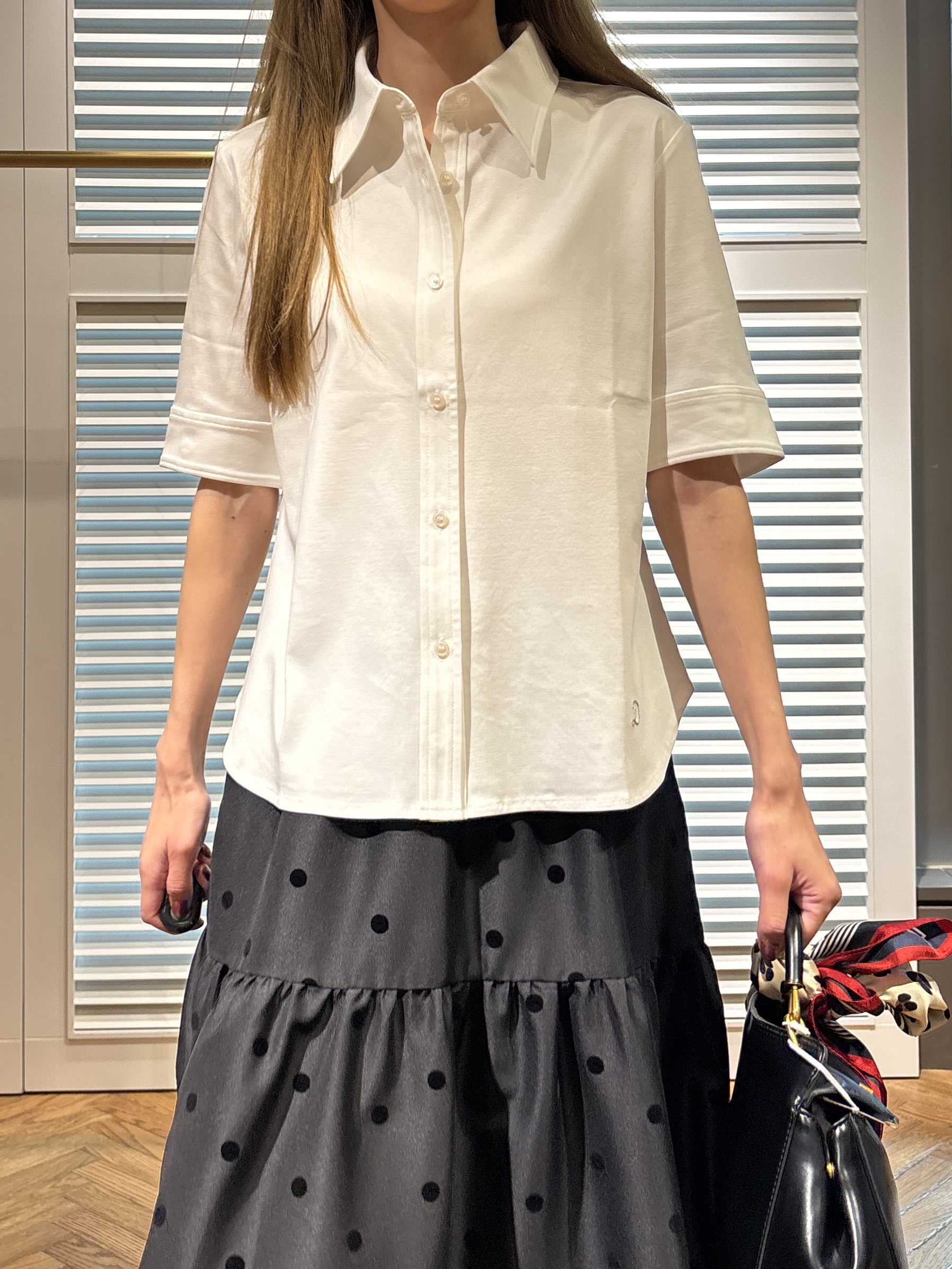 清水夏姫さんの「DRESSTERIOR｜【otonaMUSE5月号掲載】アーチフィットレザーパンプス」を使ったコーディネート